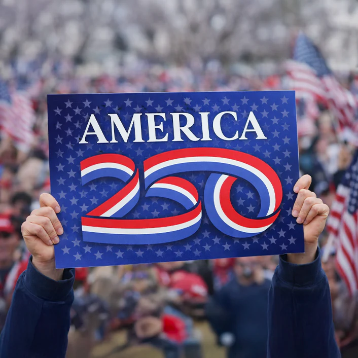 America250 19"x13" Blue Rally Signs (Box of 200)