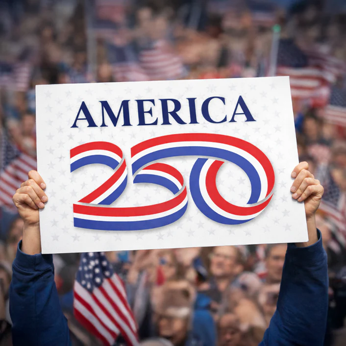 America250 19"x13" White Rally Signs (Box of 200)