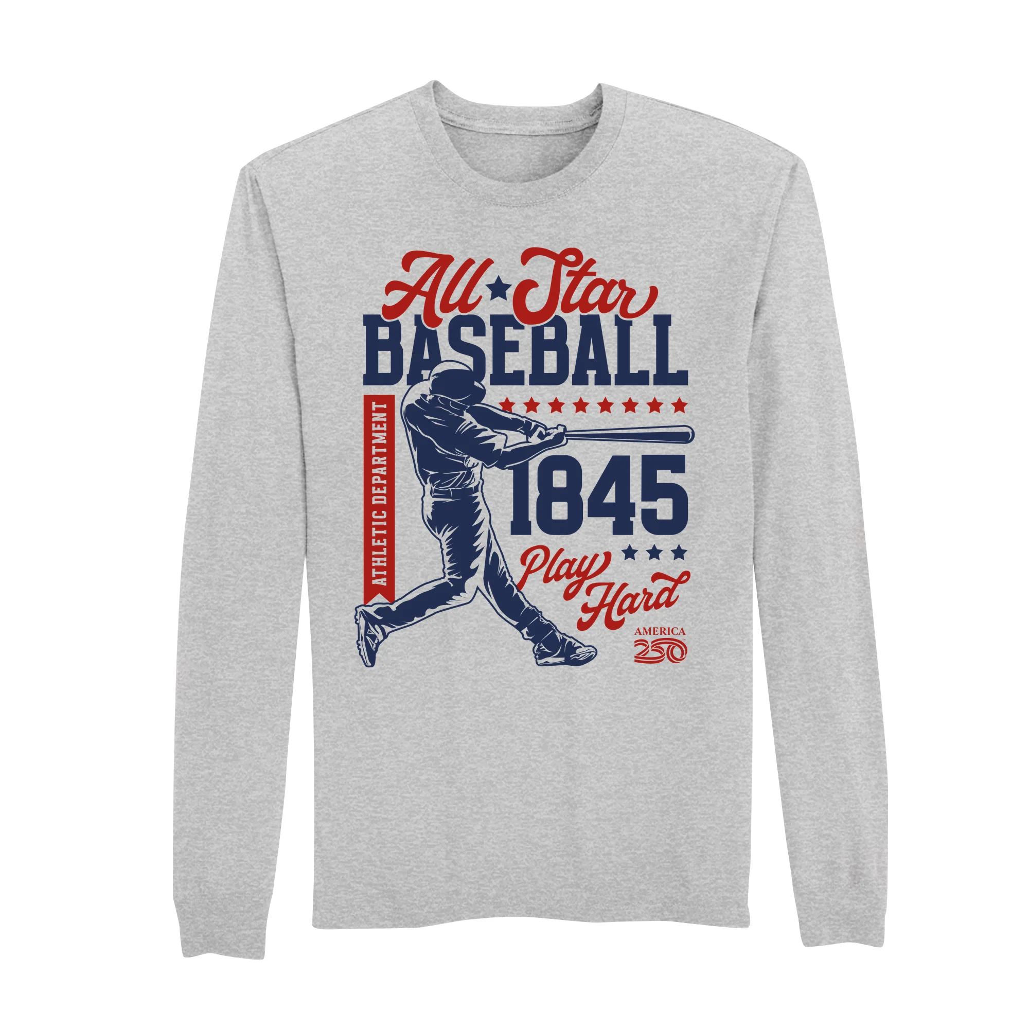 America250 All Star Baseball Men's Long Sleeve T-Shirt