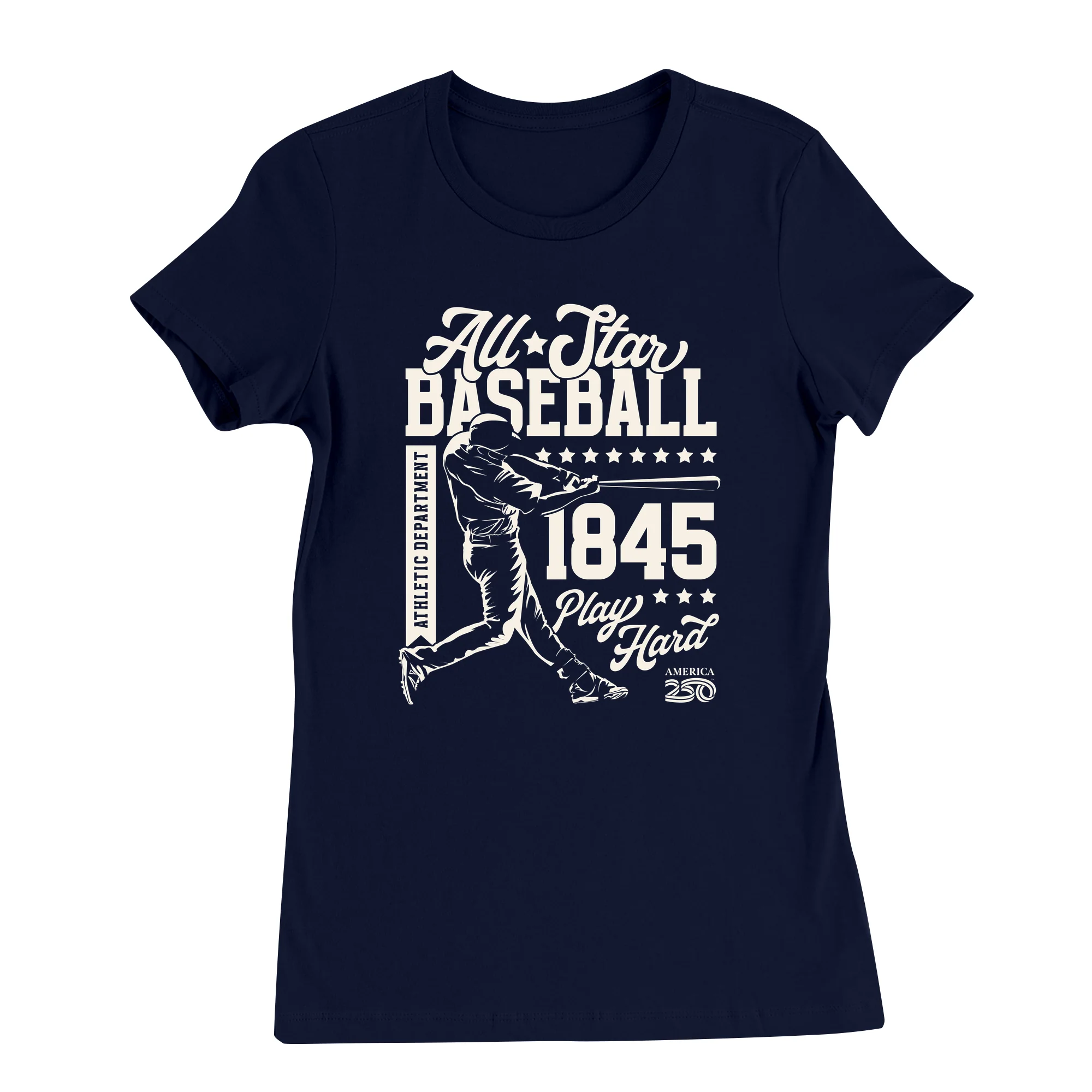 America250 All Star Baseball Women's T-Shirt - Image 3