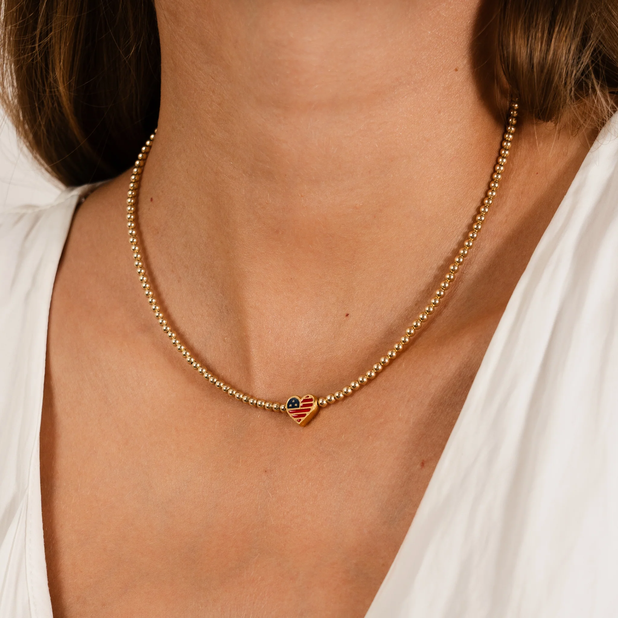 America250 Happy Heart Necklace - Image 5