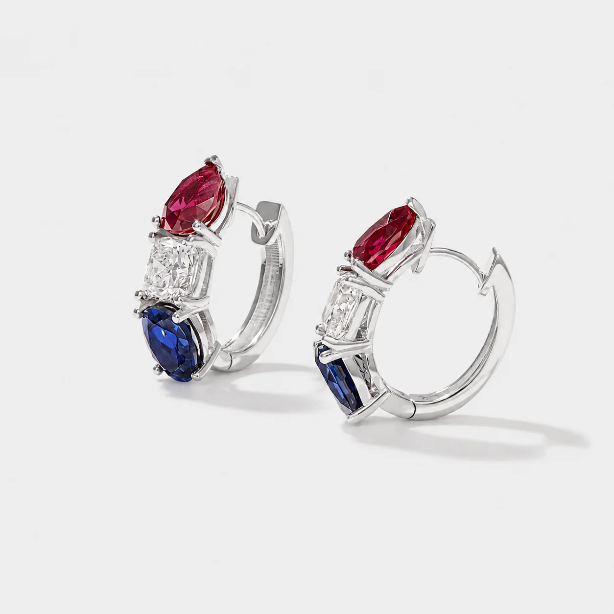 America250™ Signature Gemstone Hoop Earrings - Image 11