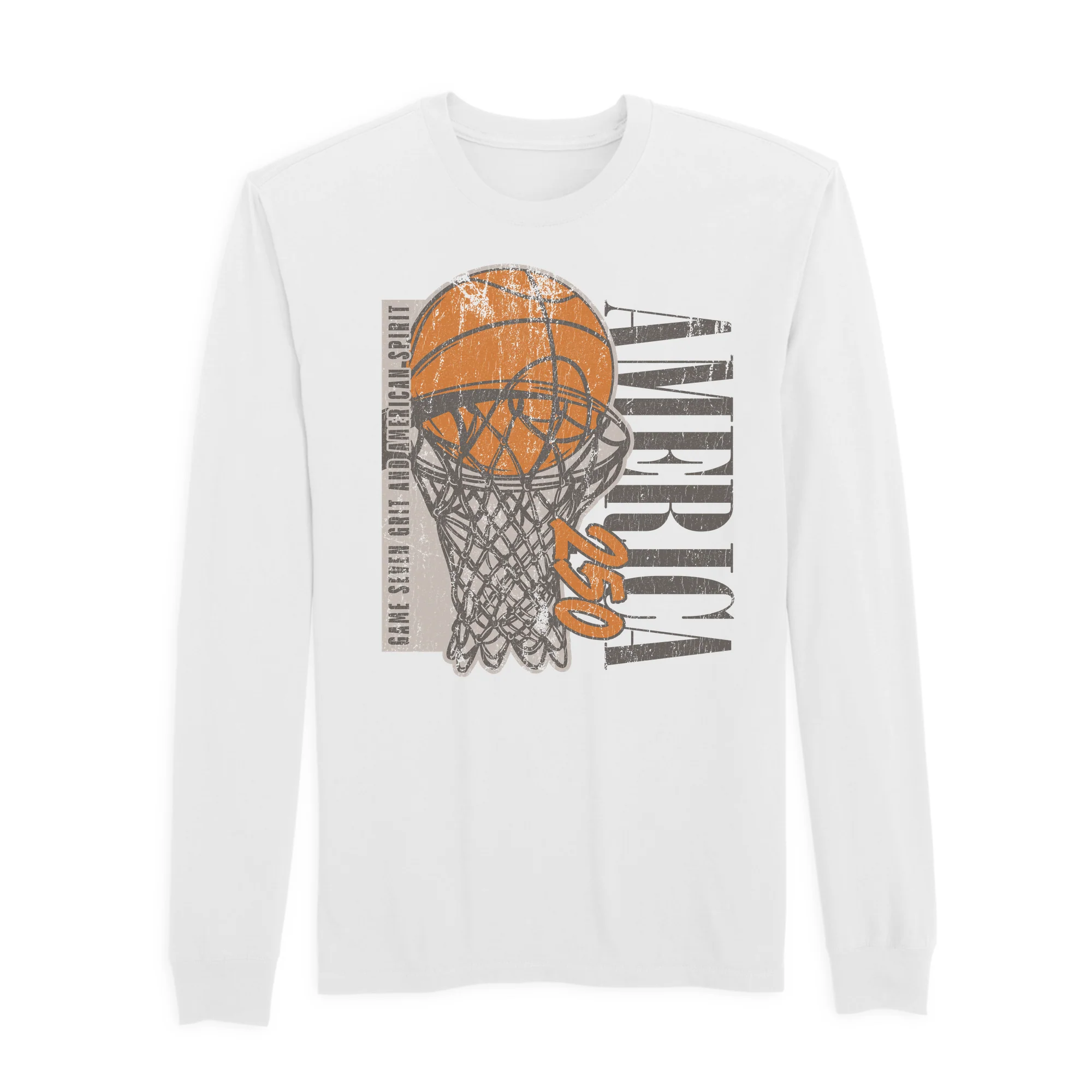 America250 American Basketball Men's Long Sleeve T-Shirt