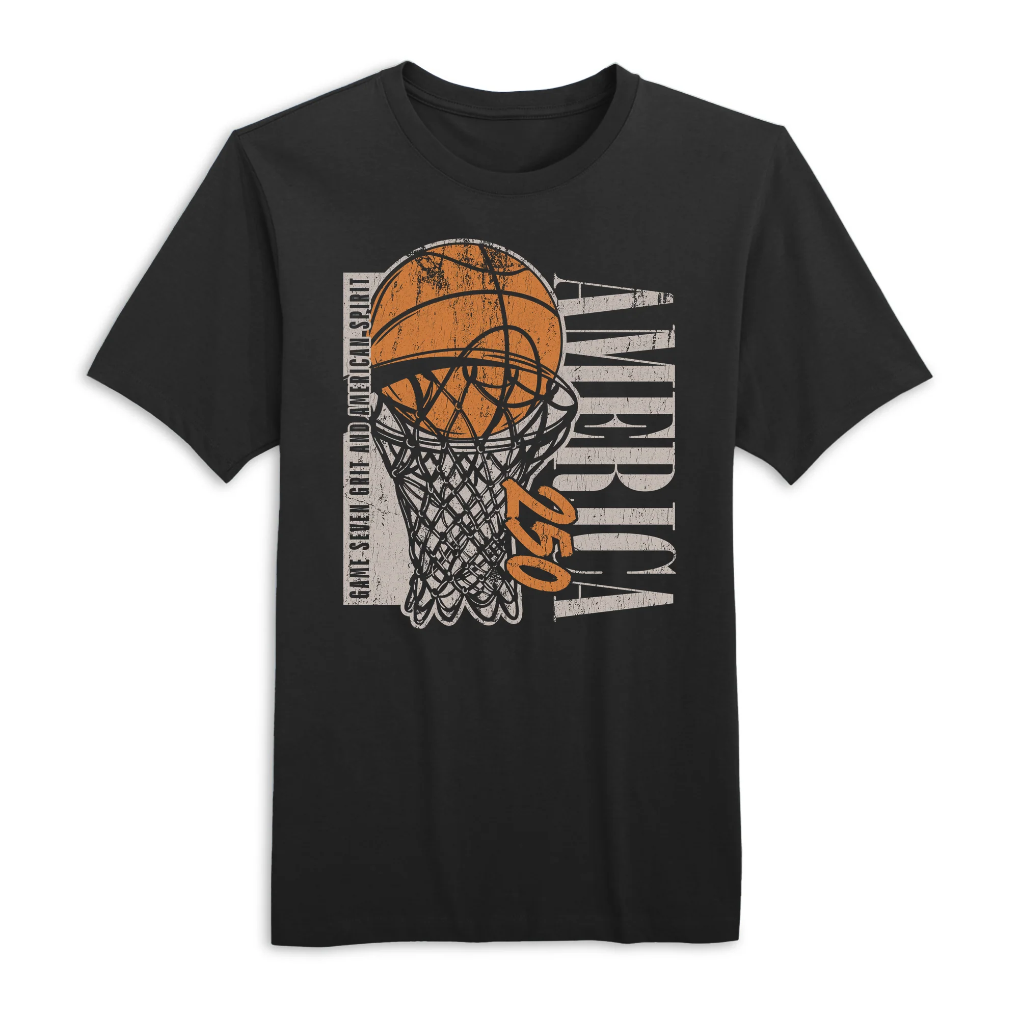 America250 American Basketball Men's T-Shirt - Image 3