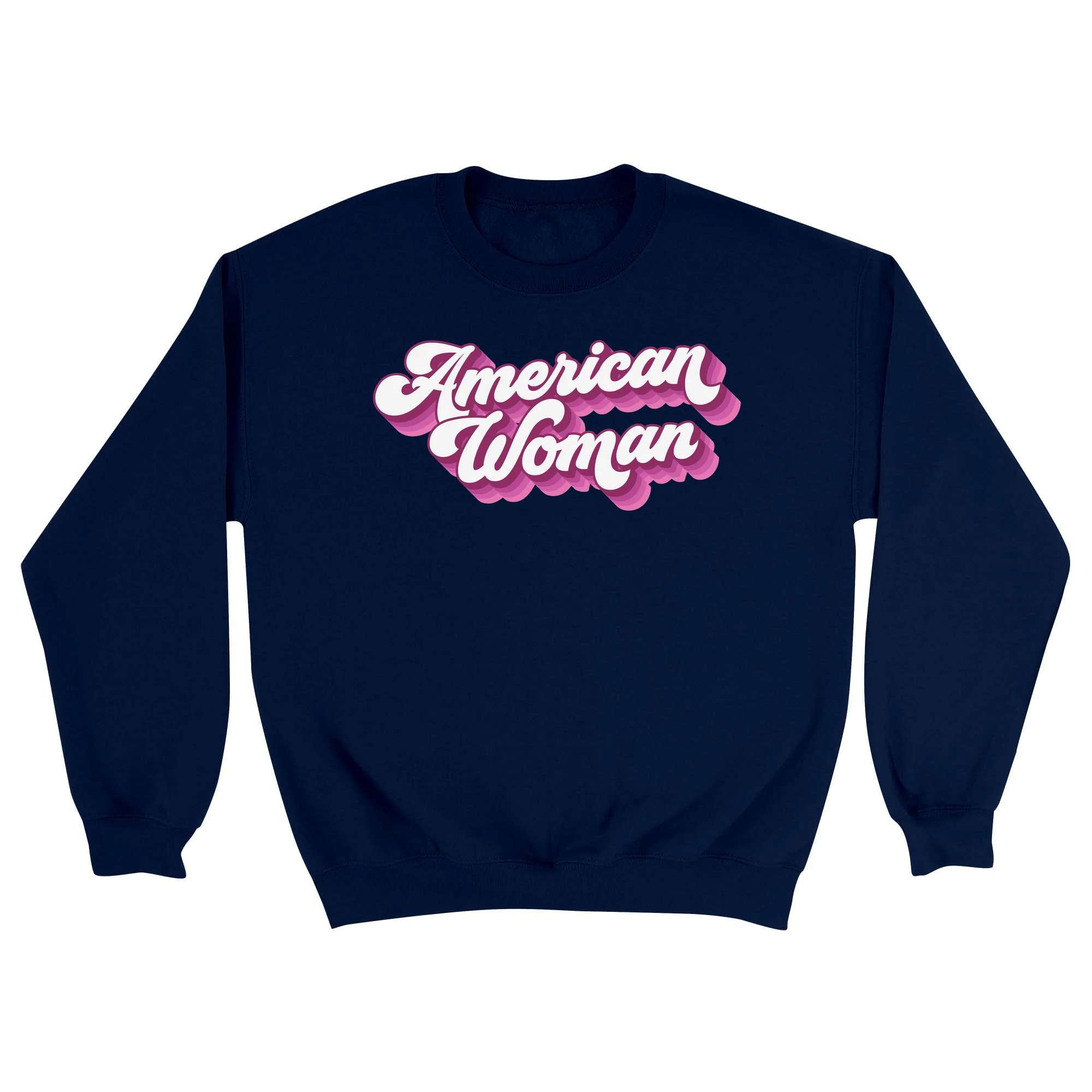 America250 American Woman PINK Unisex Crewneck Sweatshirt - Image 5