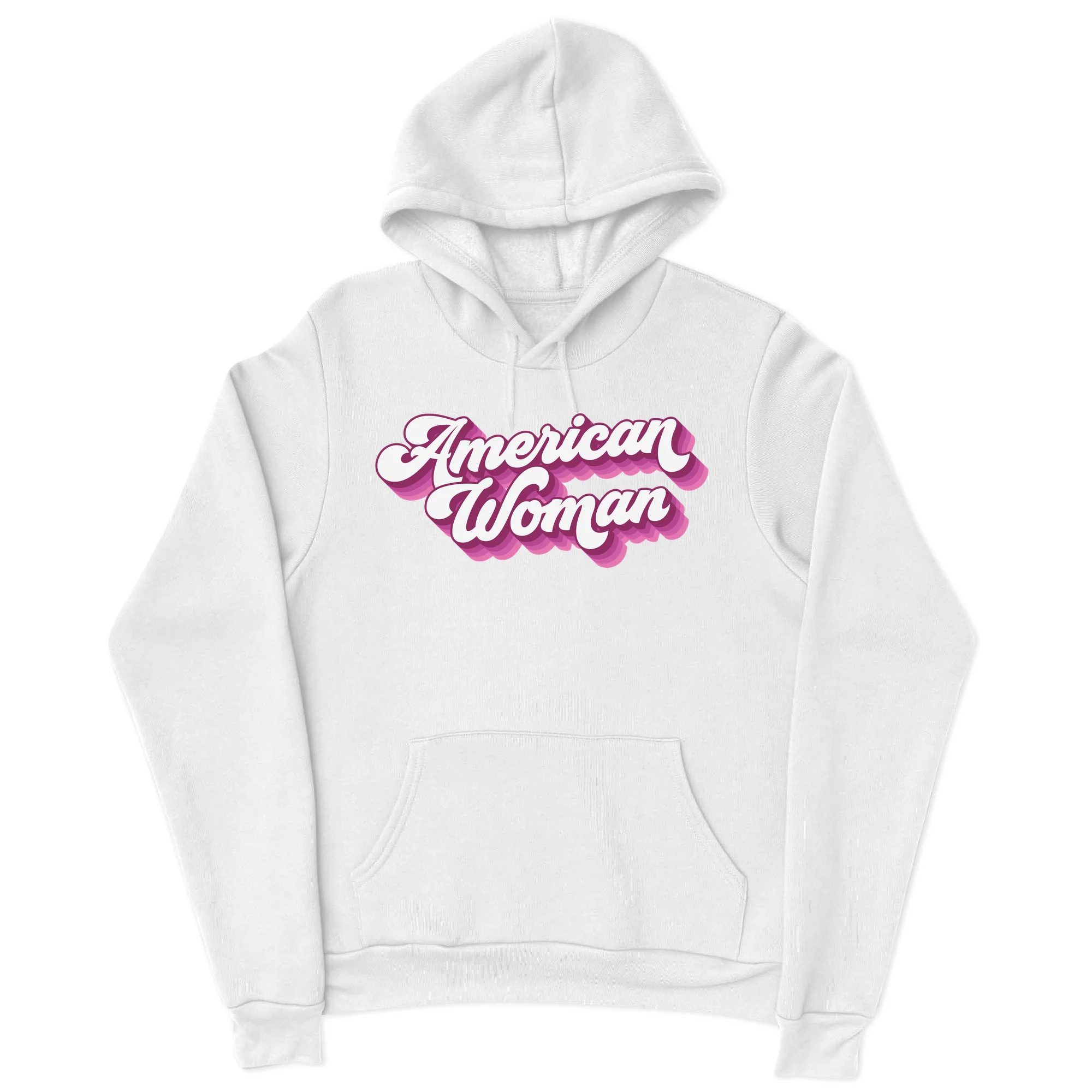 America250 American Woman PINK Unisex Hoodie - Image 3