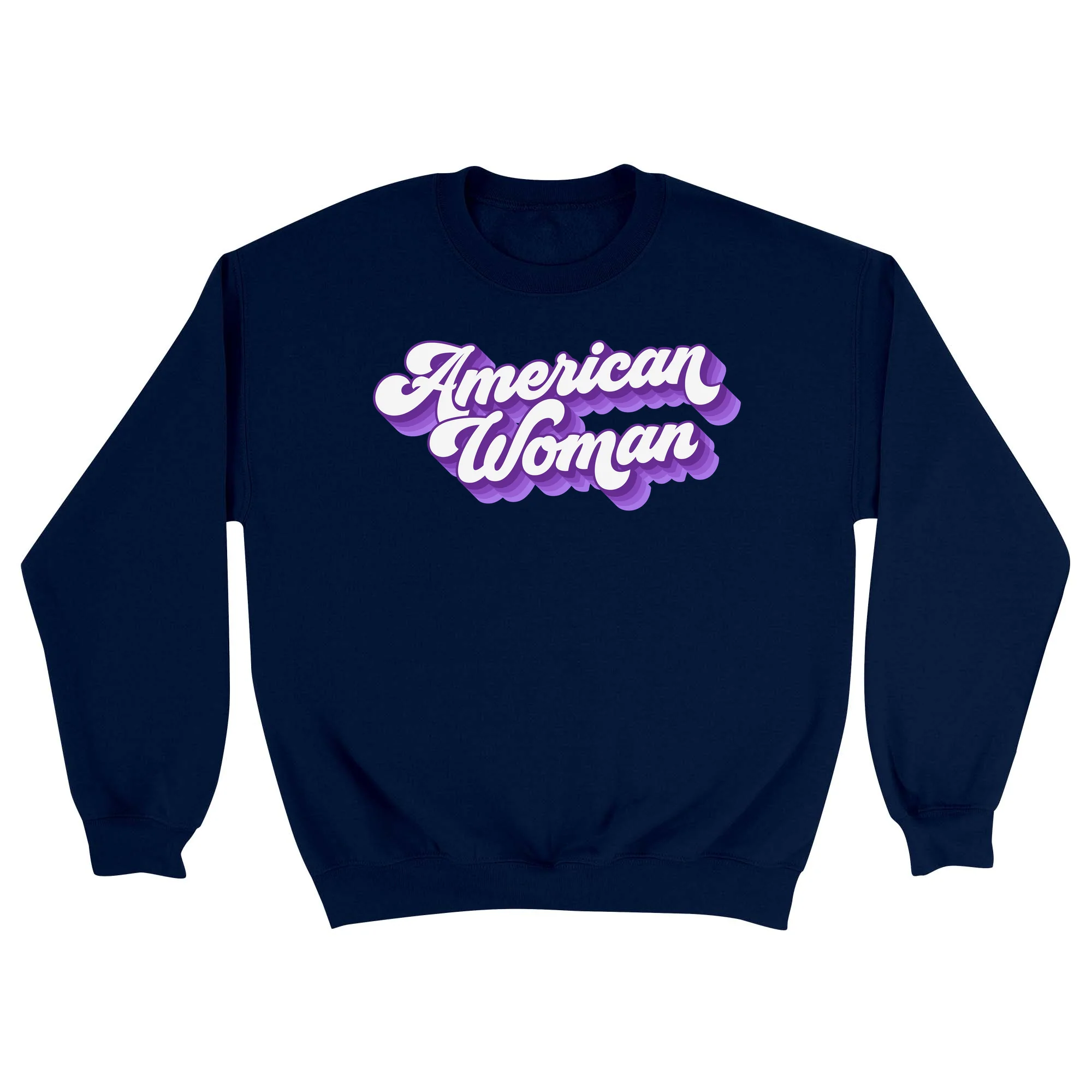 America250 American Woman PURP Unisex Crewneck Sweatshirt - Image 5