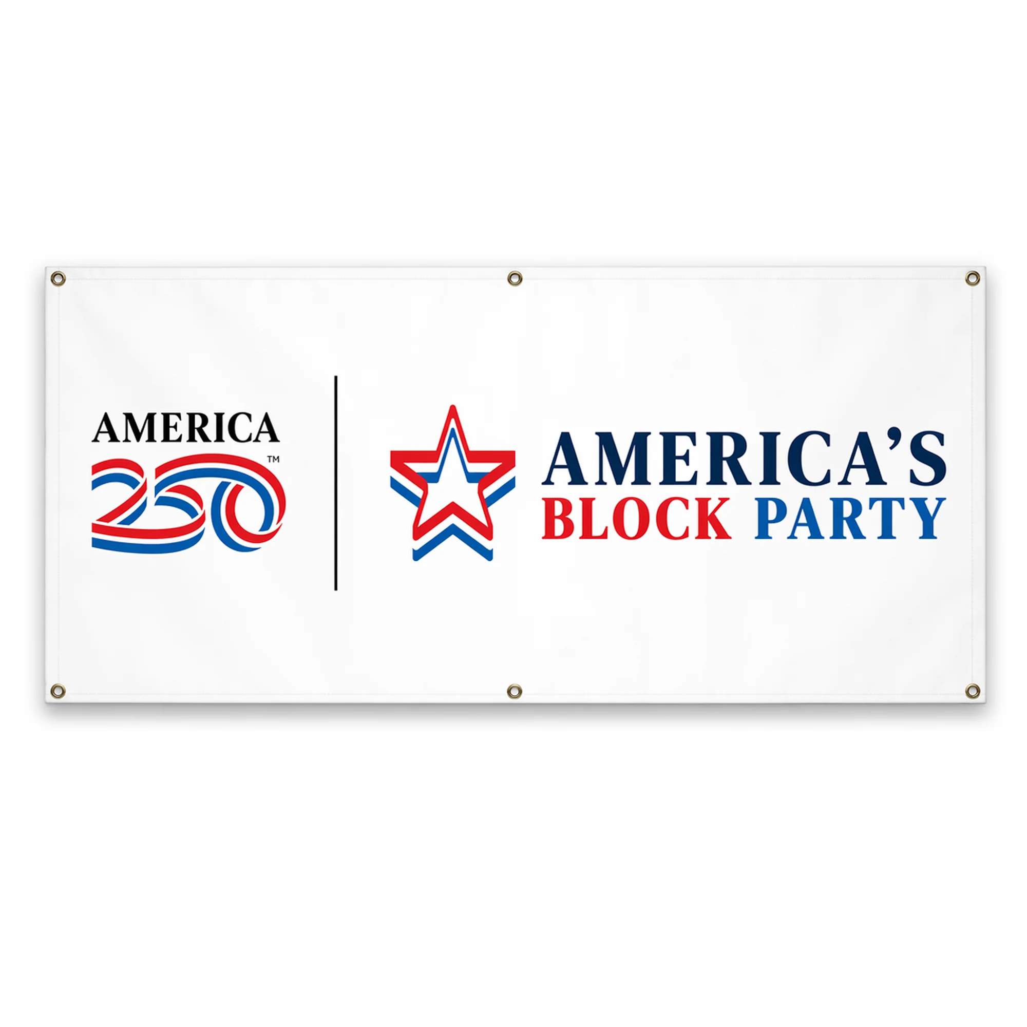 America250 America's Block Party Vinyl Banner - 4'x8' - Image 2
