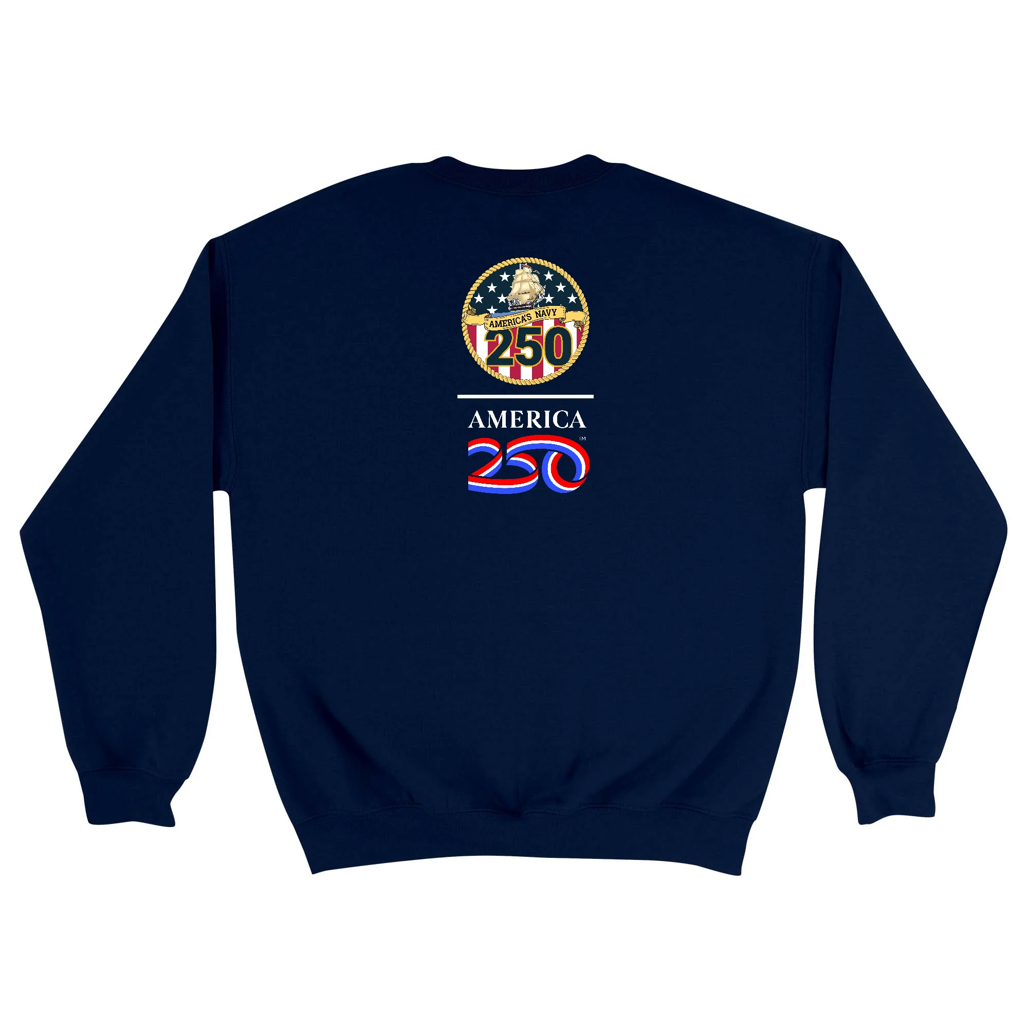 America250 and U.S. NAVY 250th Anniversary Celebration Unisex Crewneck Sweatshirt - Image 4