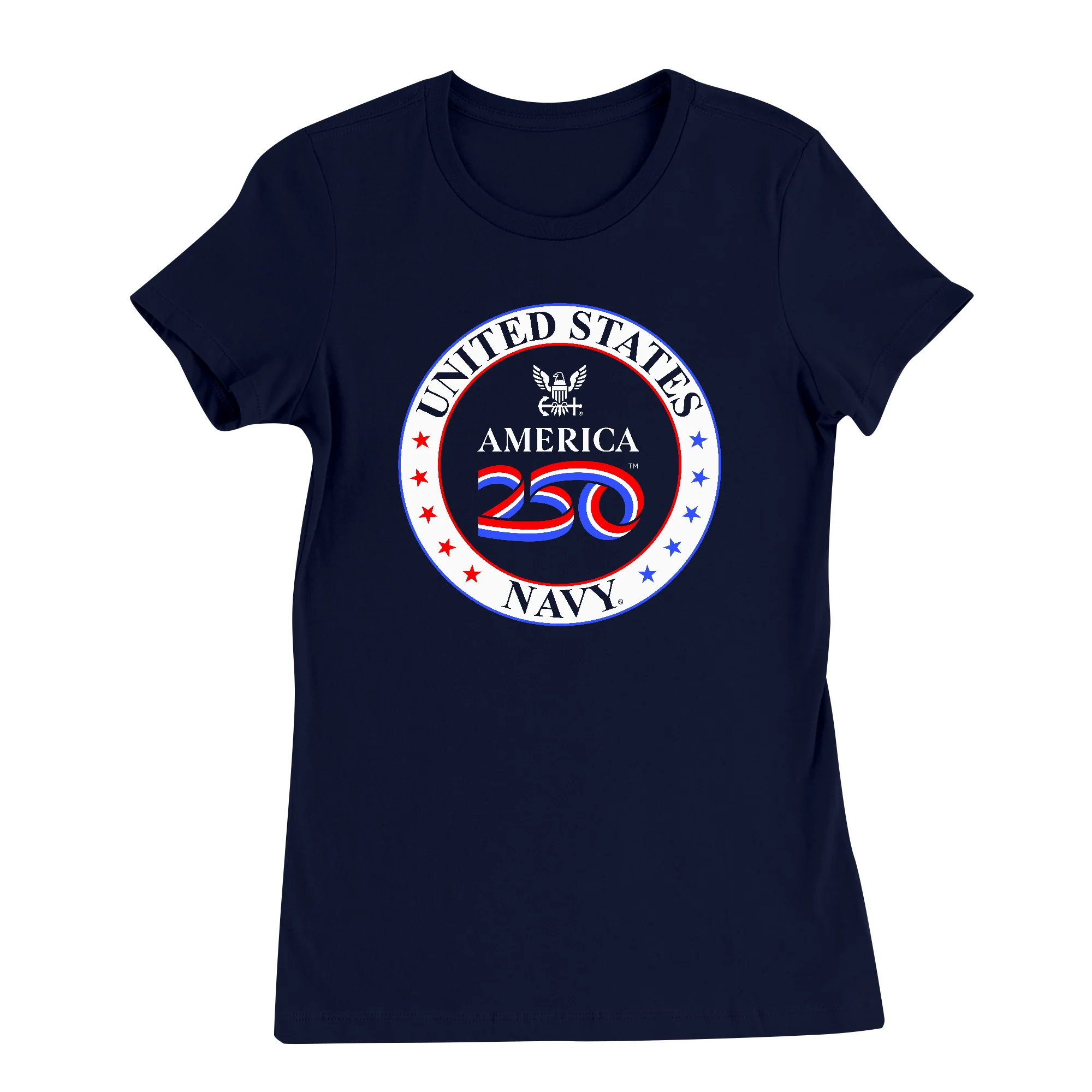 America250 and U.S. NAVY 250th Anniversary Celebration Women's T-Shirt - Image 3