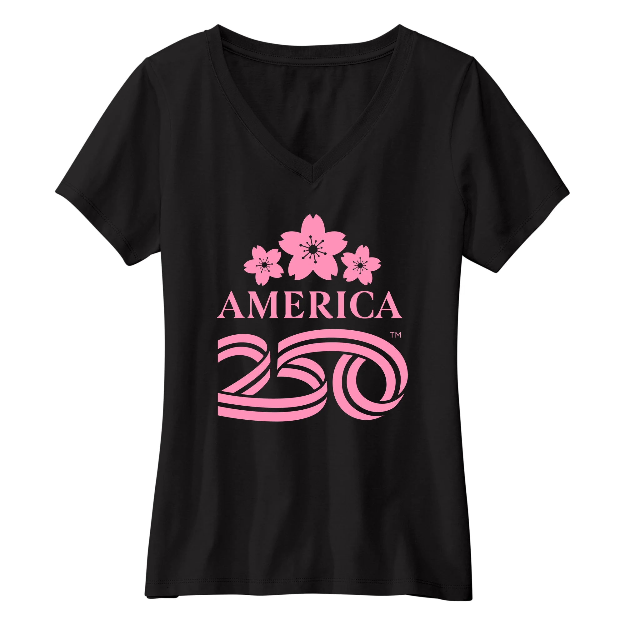 America250 Blossom Trio Women’s V-Neck T-Shirt