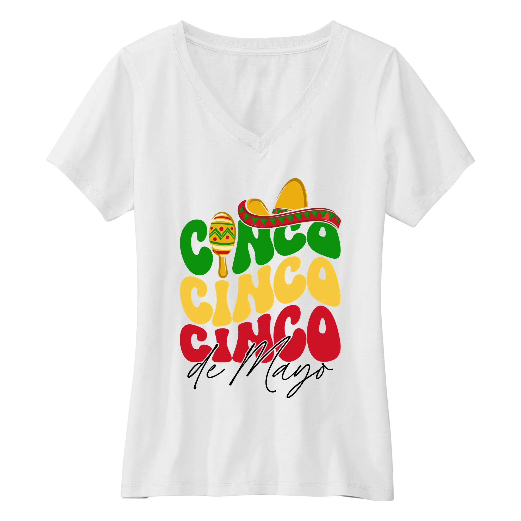 America250 Cinco Cinco Cinco Women's V-Neck T-Shirt
