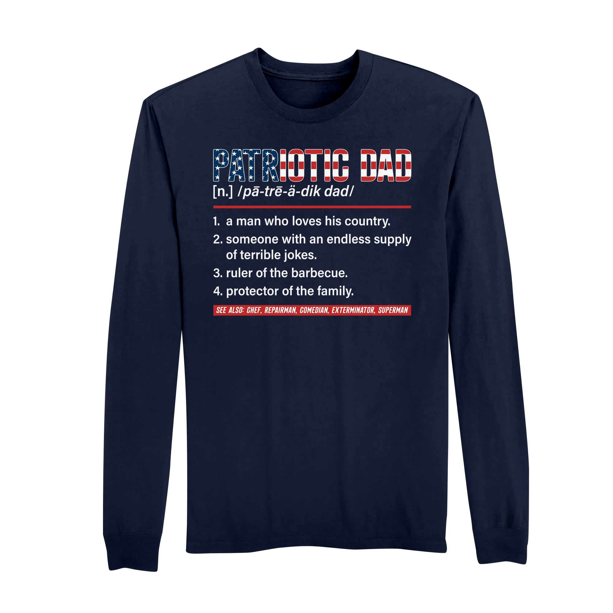 America250 Dad Definition Men's Long Sleeve T-Shirt