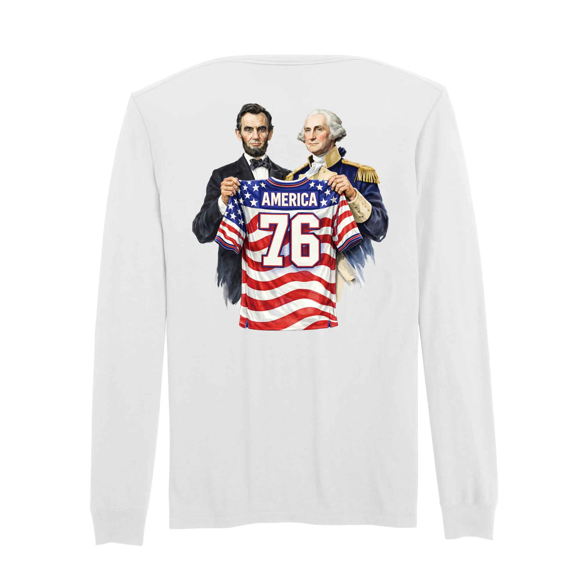 America250 Draft Jersey Men's Long Sleeve T-Shirt - Image 5