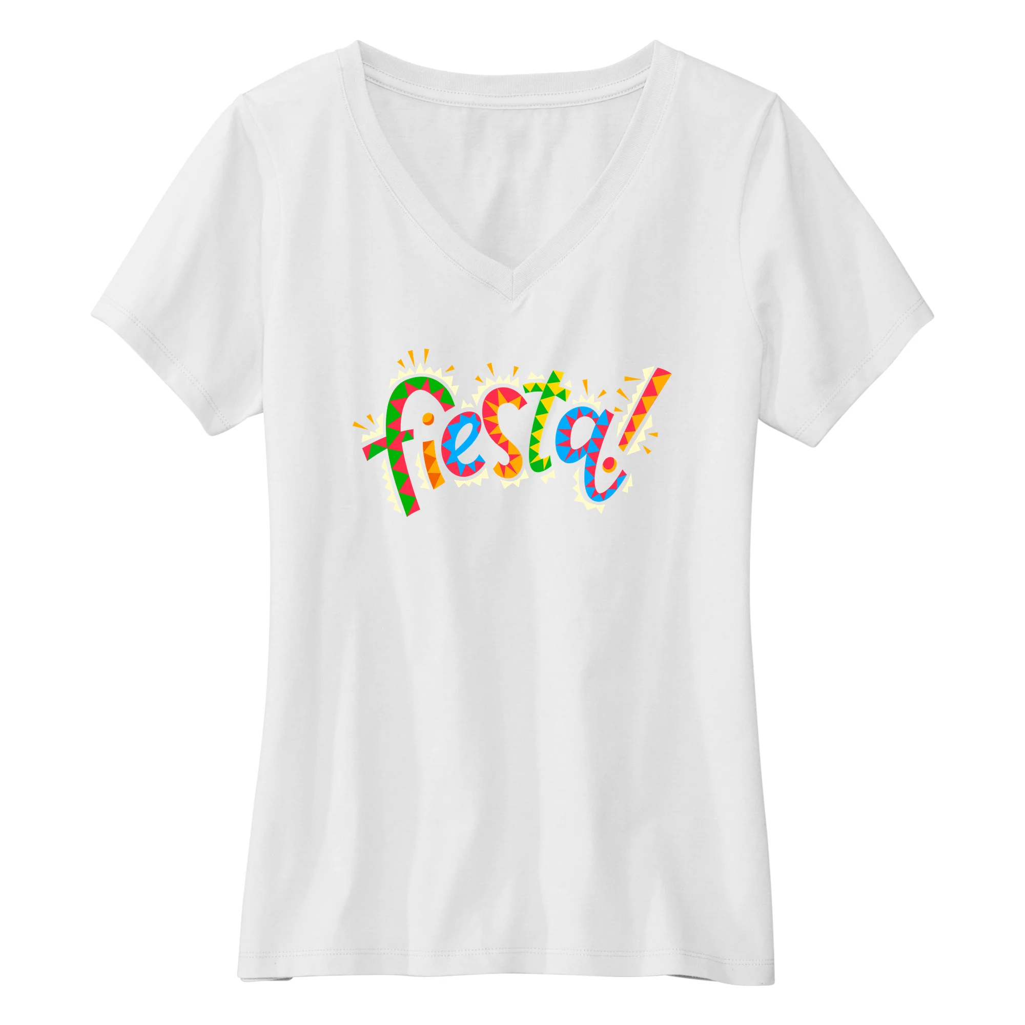 America250 Fiesta Women's V-Neck T-Shirt