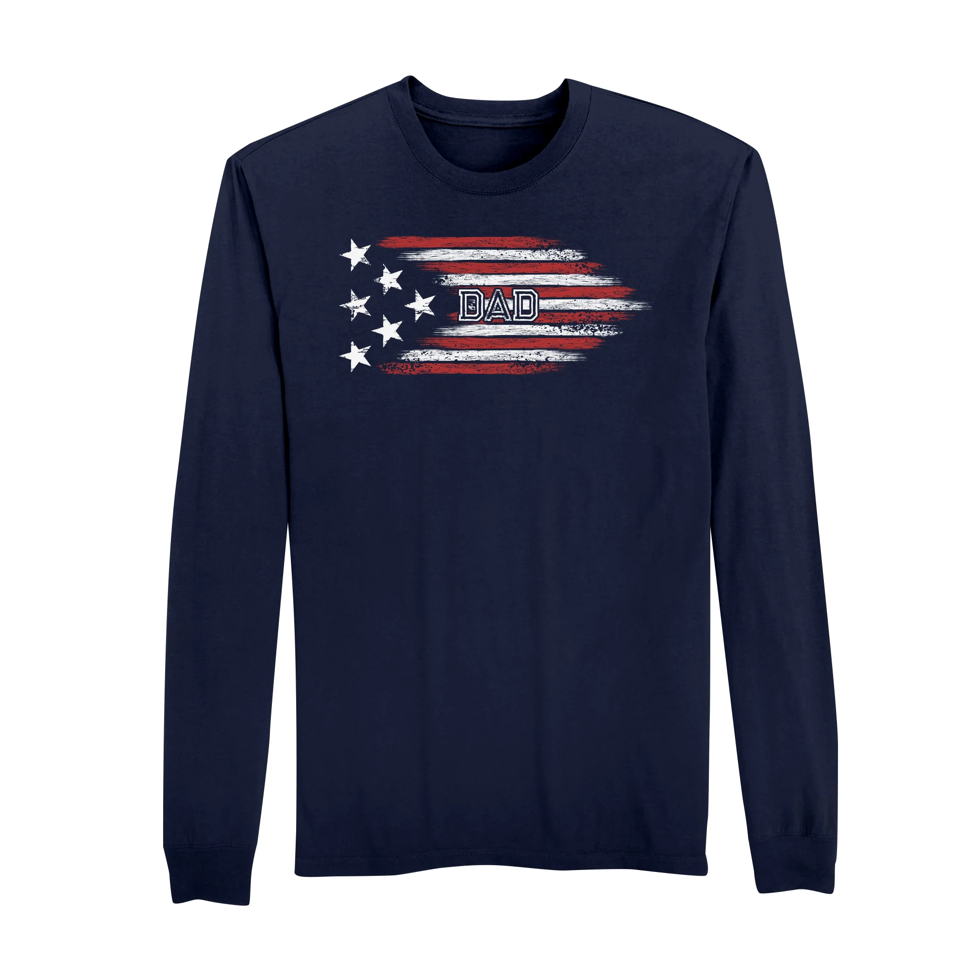 America250 Flag Dad Men's Long Sleeve T-Shirt