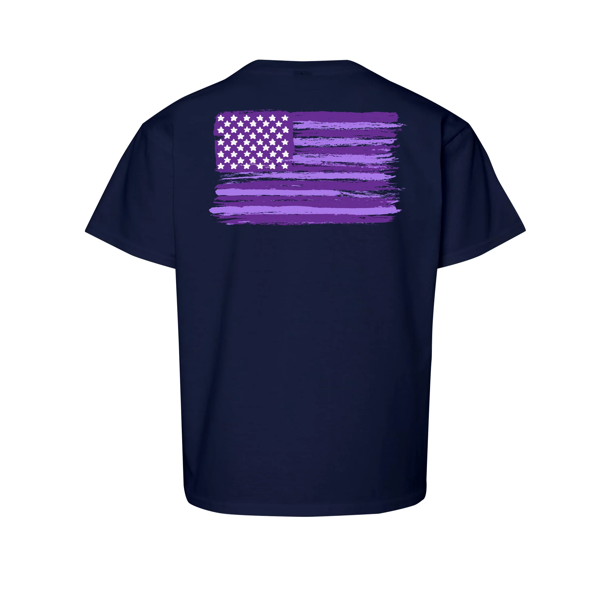 America250 Flag Purple Youth T-Shirt - Image 4