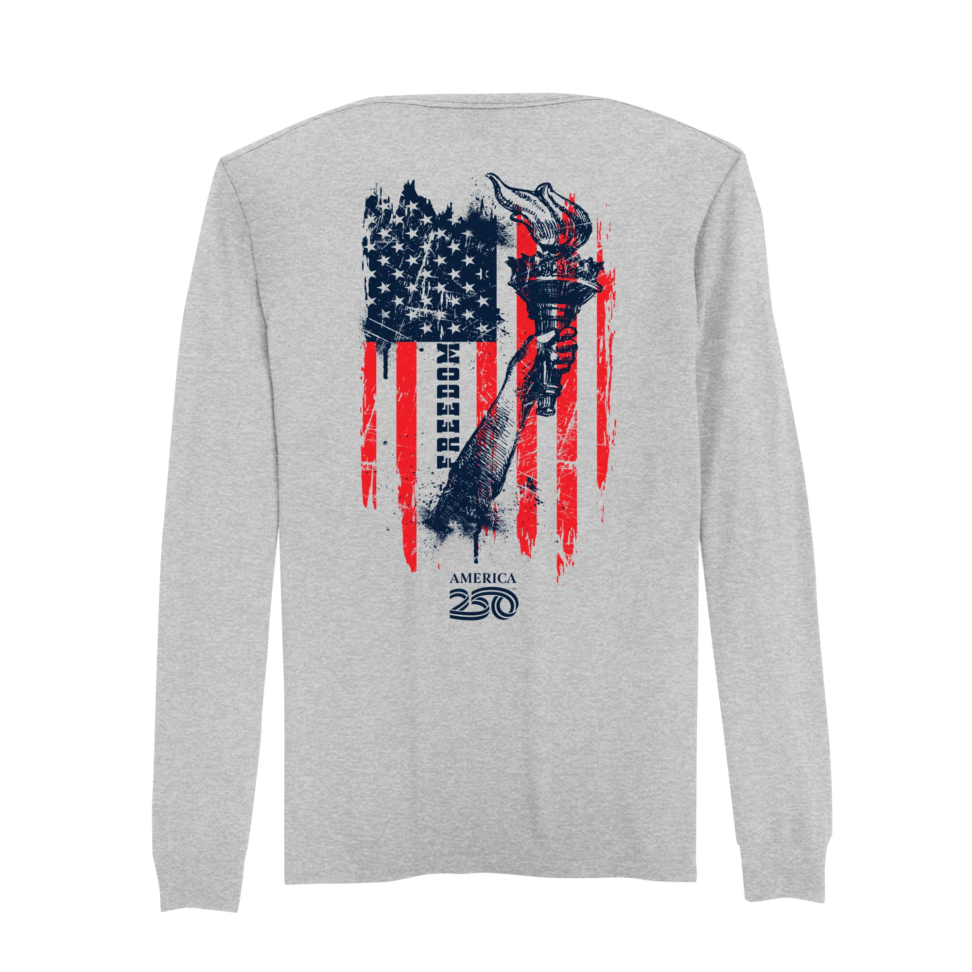 America250 Freedom & Liberty Men's Long Sleeve T-Shirt - Image 3