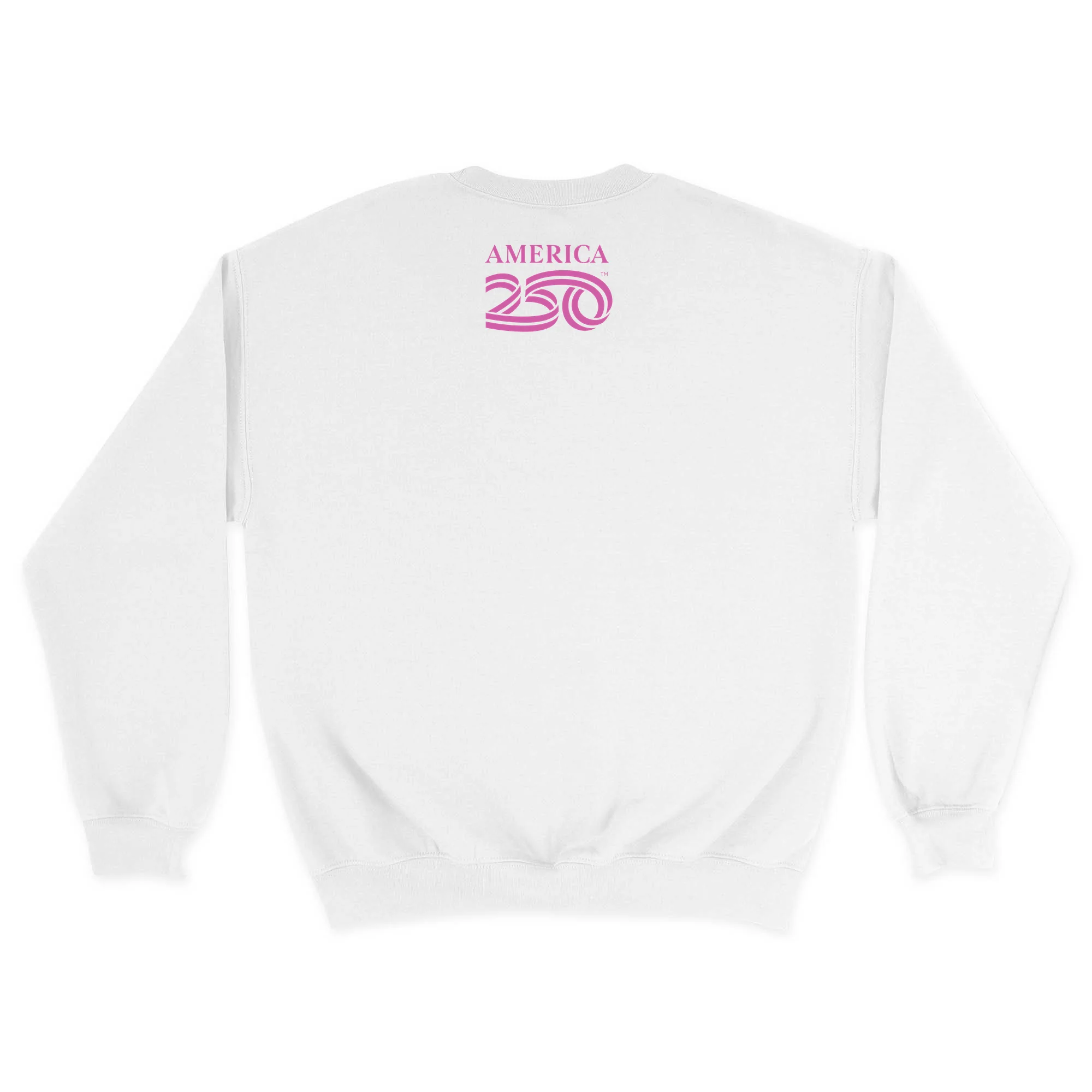 America250 GRL PWR Pink Unisex Crewneck Sweatshirt - Image 4