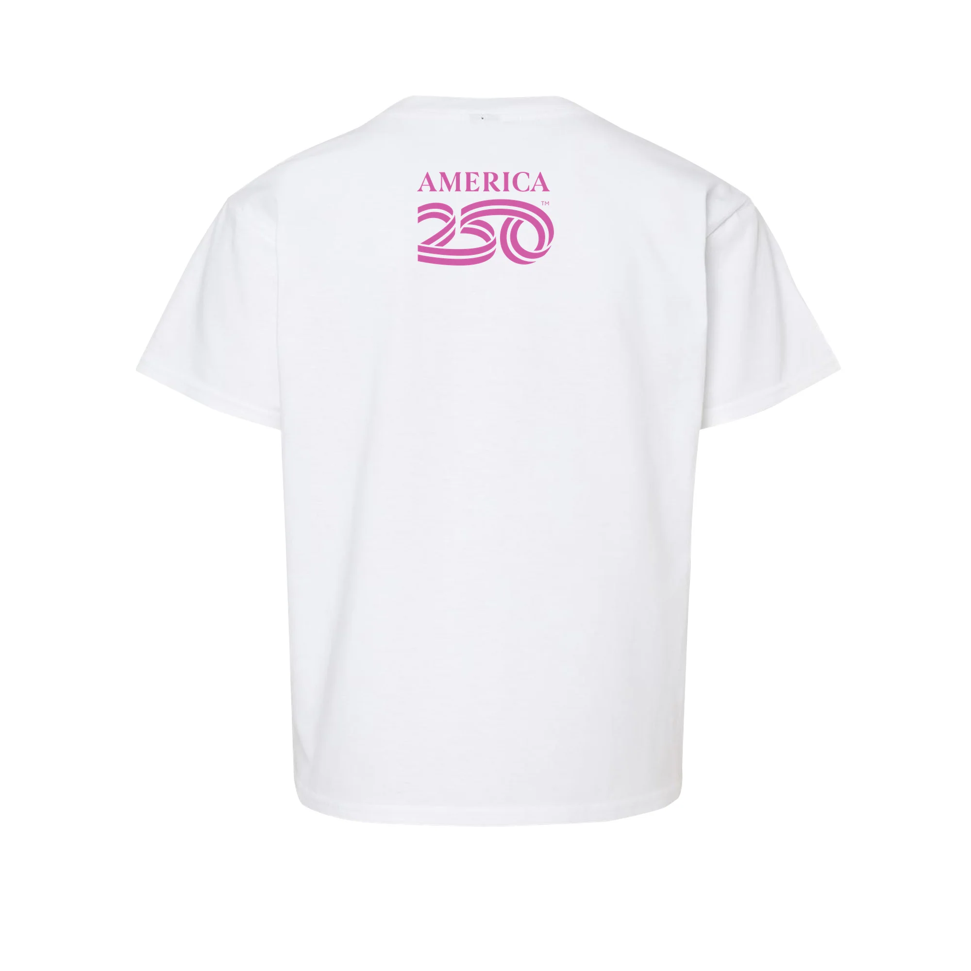 America250 GRL PWR Pink Youth T-Shirt - Image 2