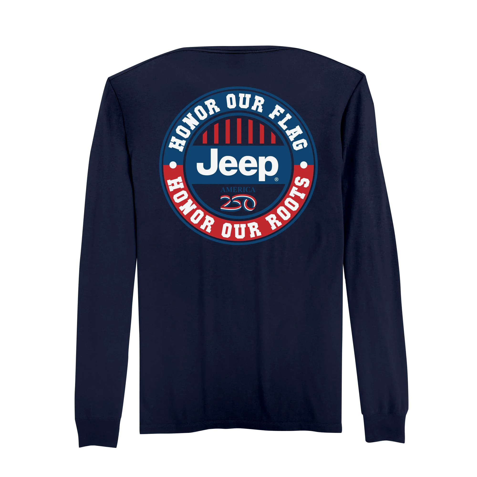 America250 Jeep Badge Men's Long Sleeve T-Shirt
