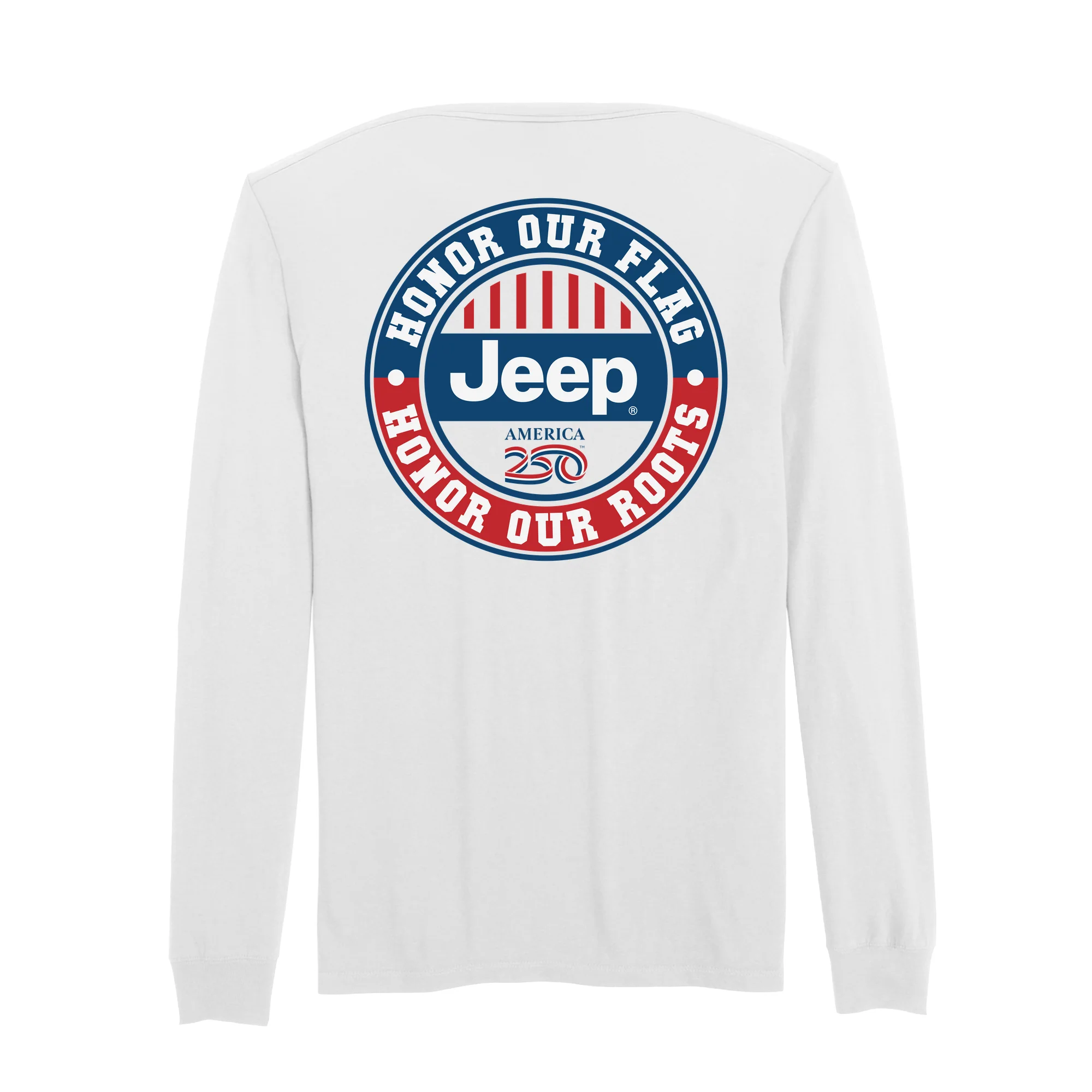 America250 Jeep Badge Men's Long Sleeve T-Shirt - Image 5