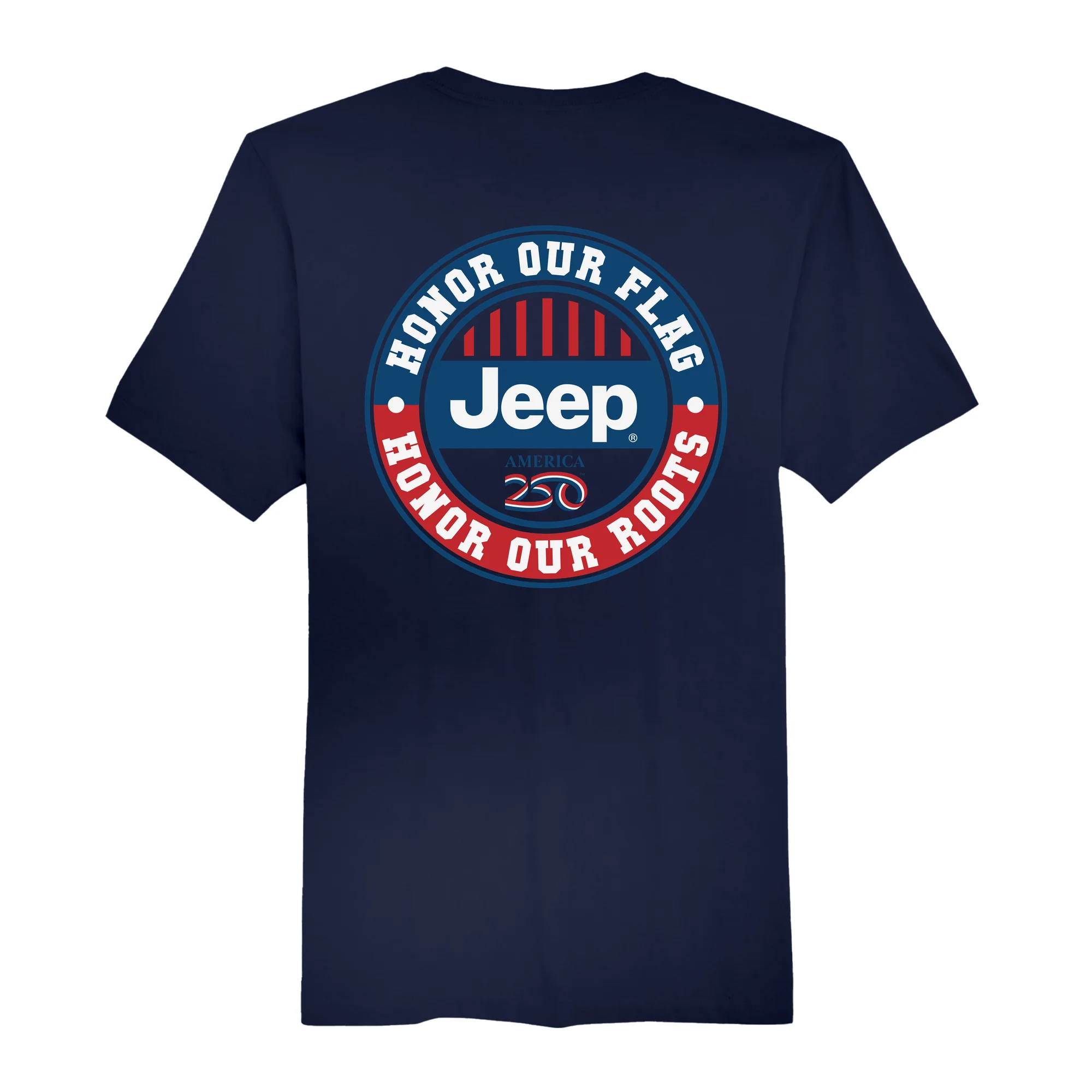 America250 Jeep Badge Men's T-Shirt - Image 3