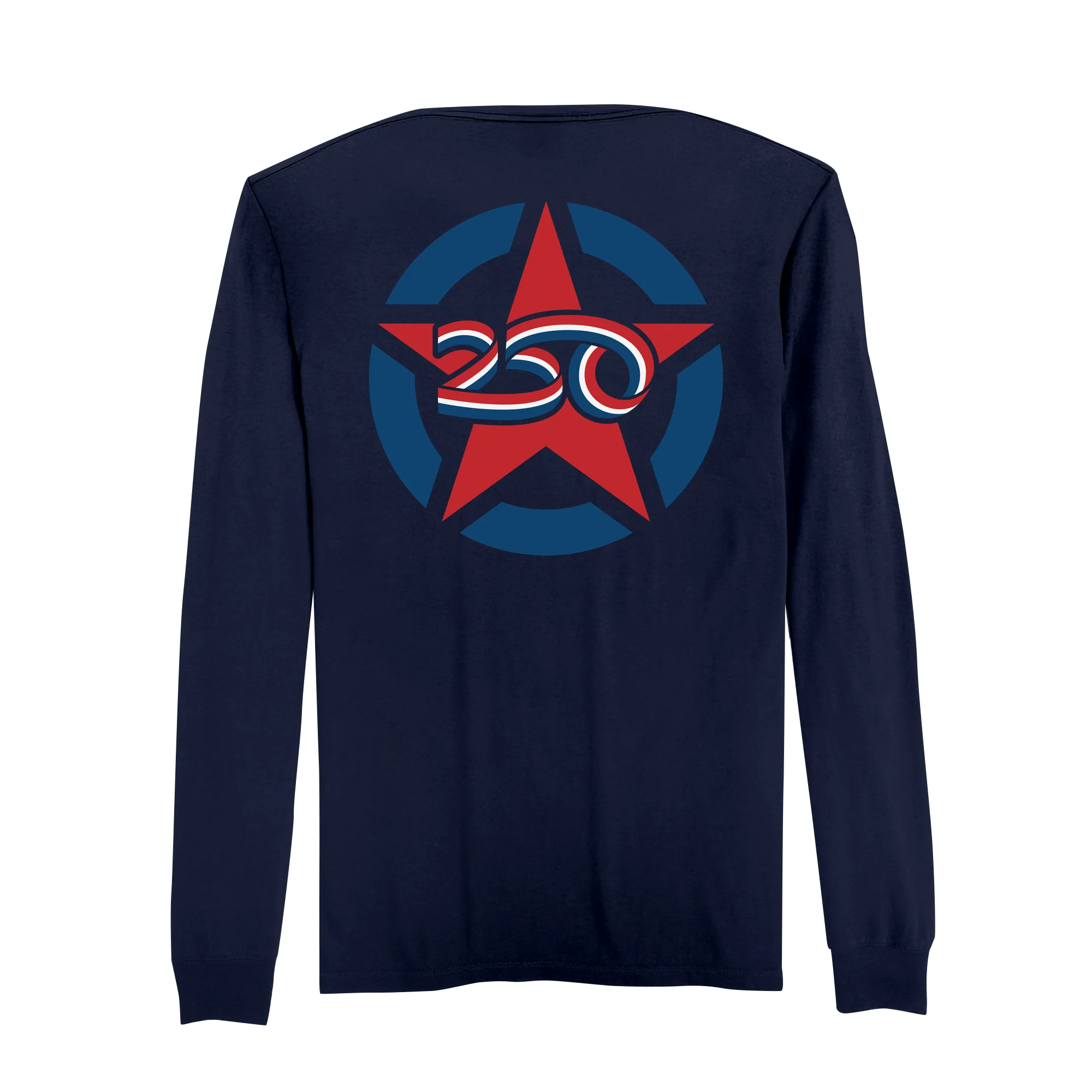 America250 Jeep Star Men's Long Sleeve T-Shirt - Image 3