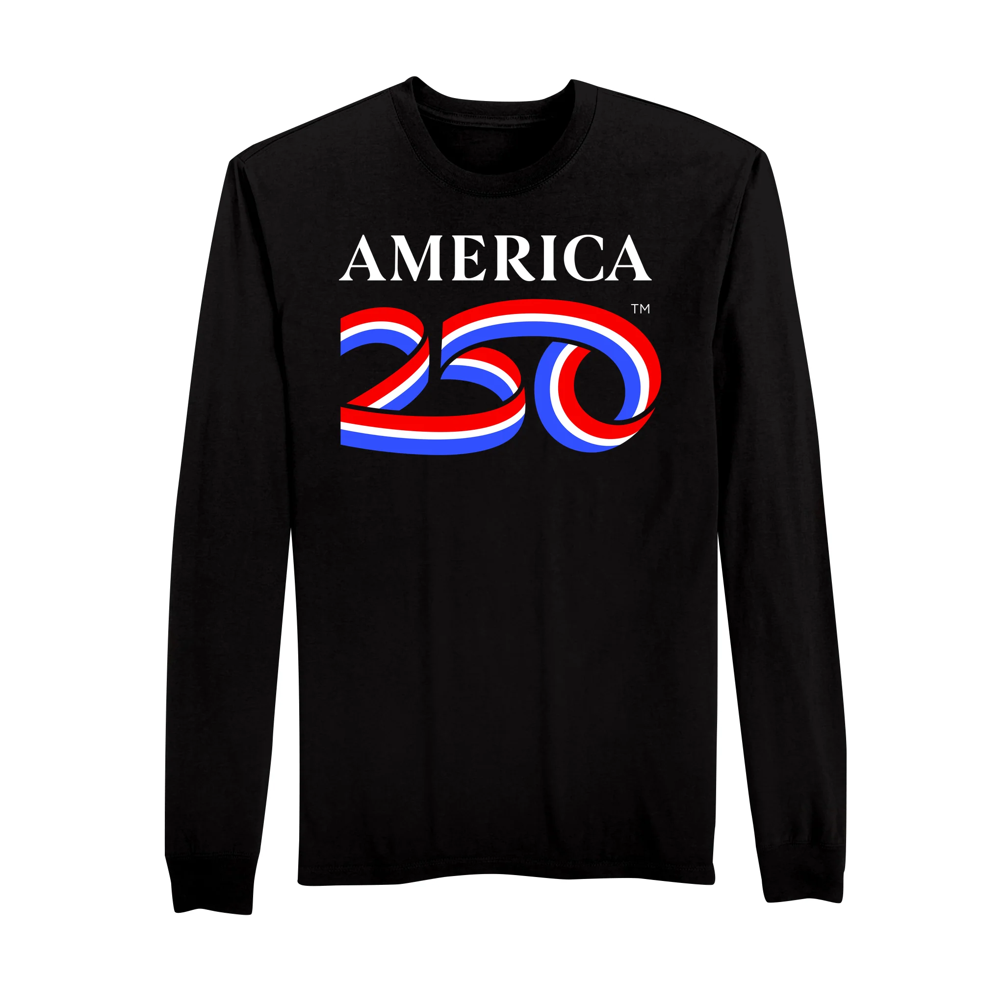 America250 Land of the FREE. Home of the BRAVE. Men's Long Sleeve T-Shirt - Image 2
