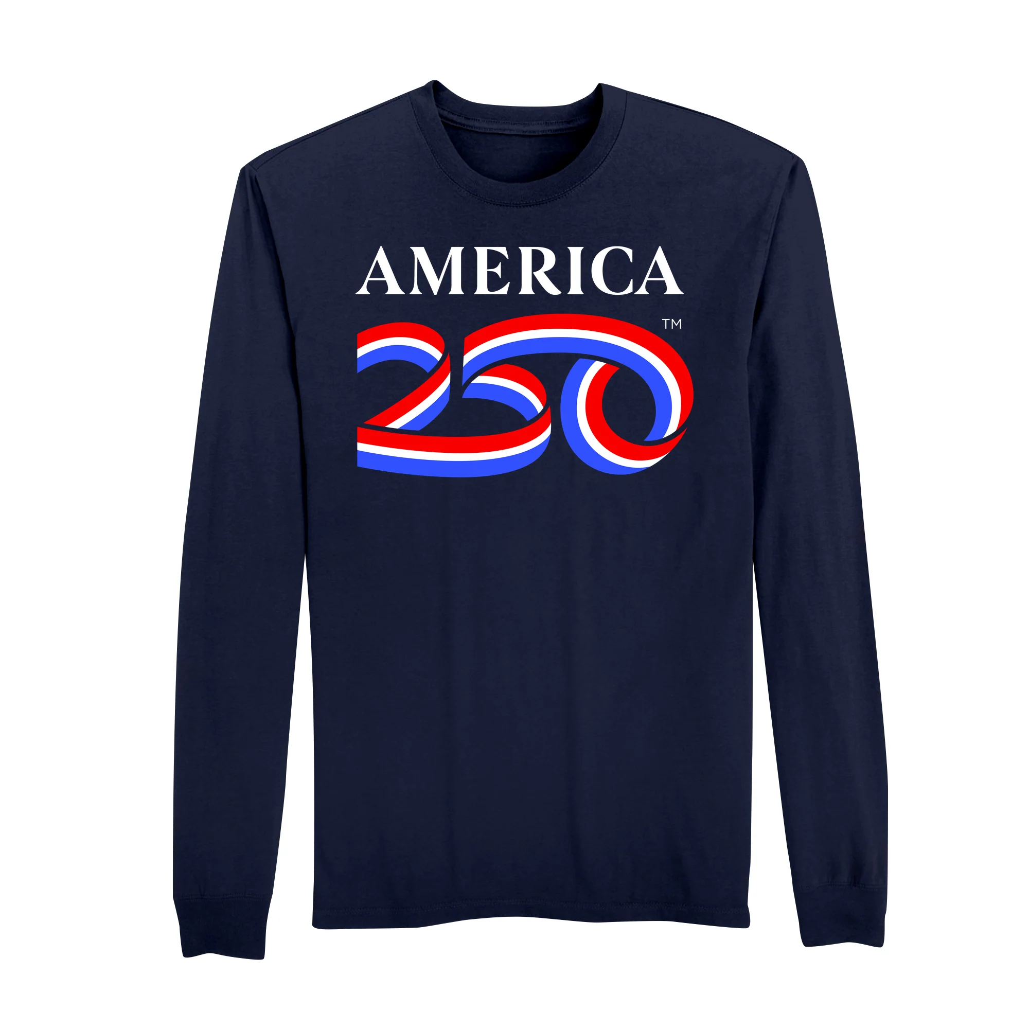 America250 Land of the FREE. Home of the BRAVE. Men's Long Sleeve T-Shirt - Image 4
