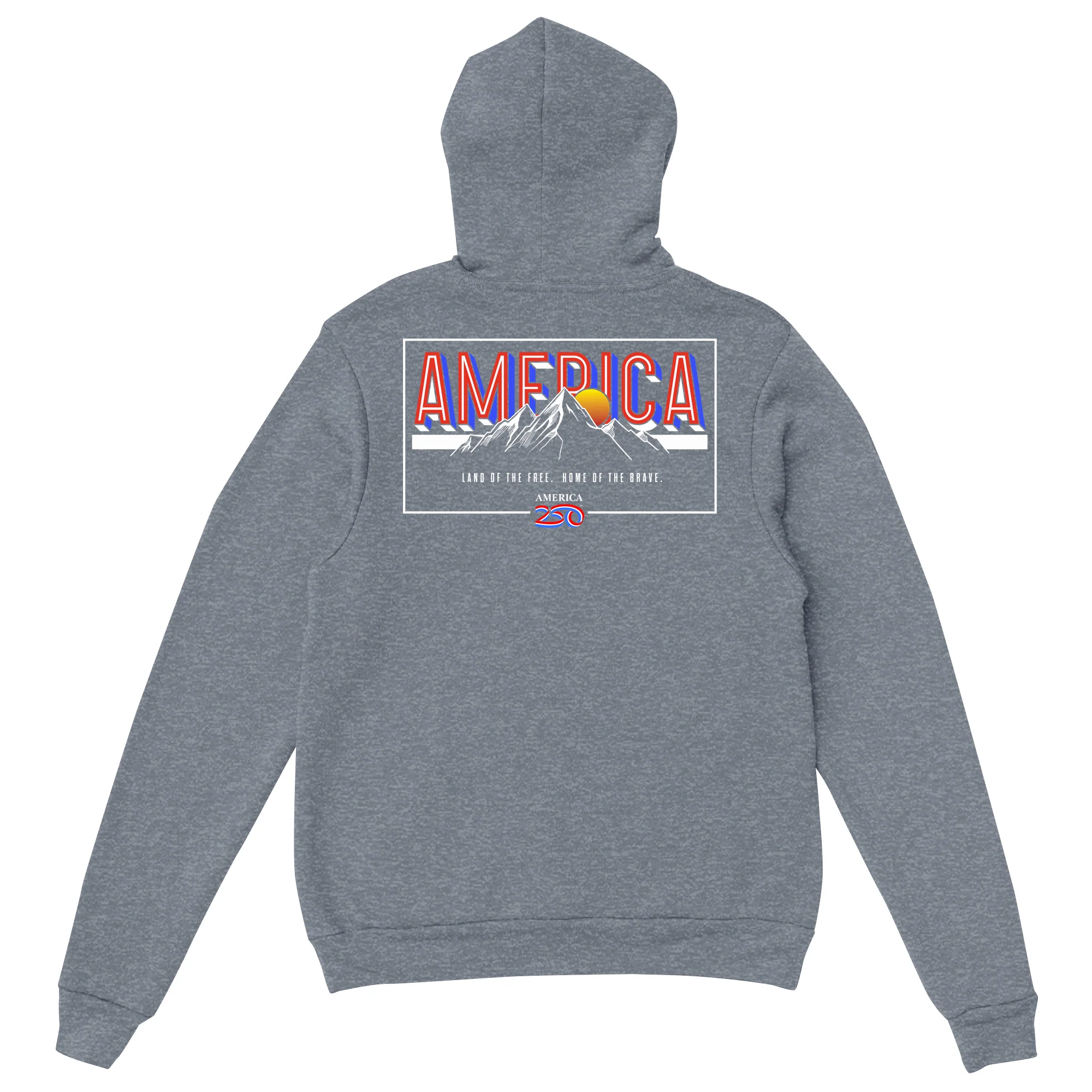 America250 Land of the FREE. Home of the BRAVE. Unisex Hoodie - Image 5