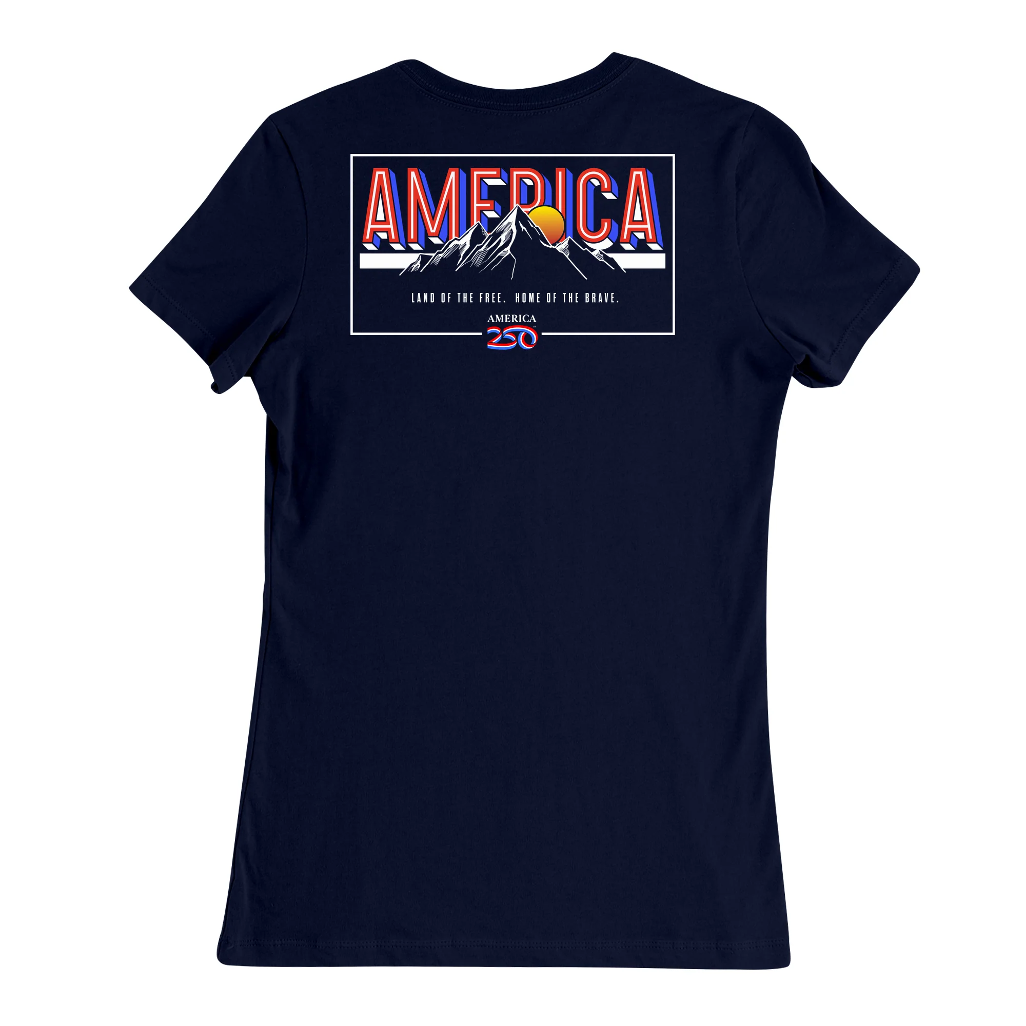 America250 Land of the FREE. Home of the BRAVE. Women's T-Shirt - Image 3