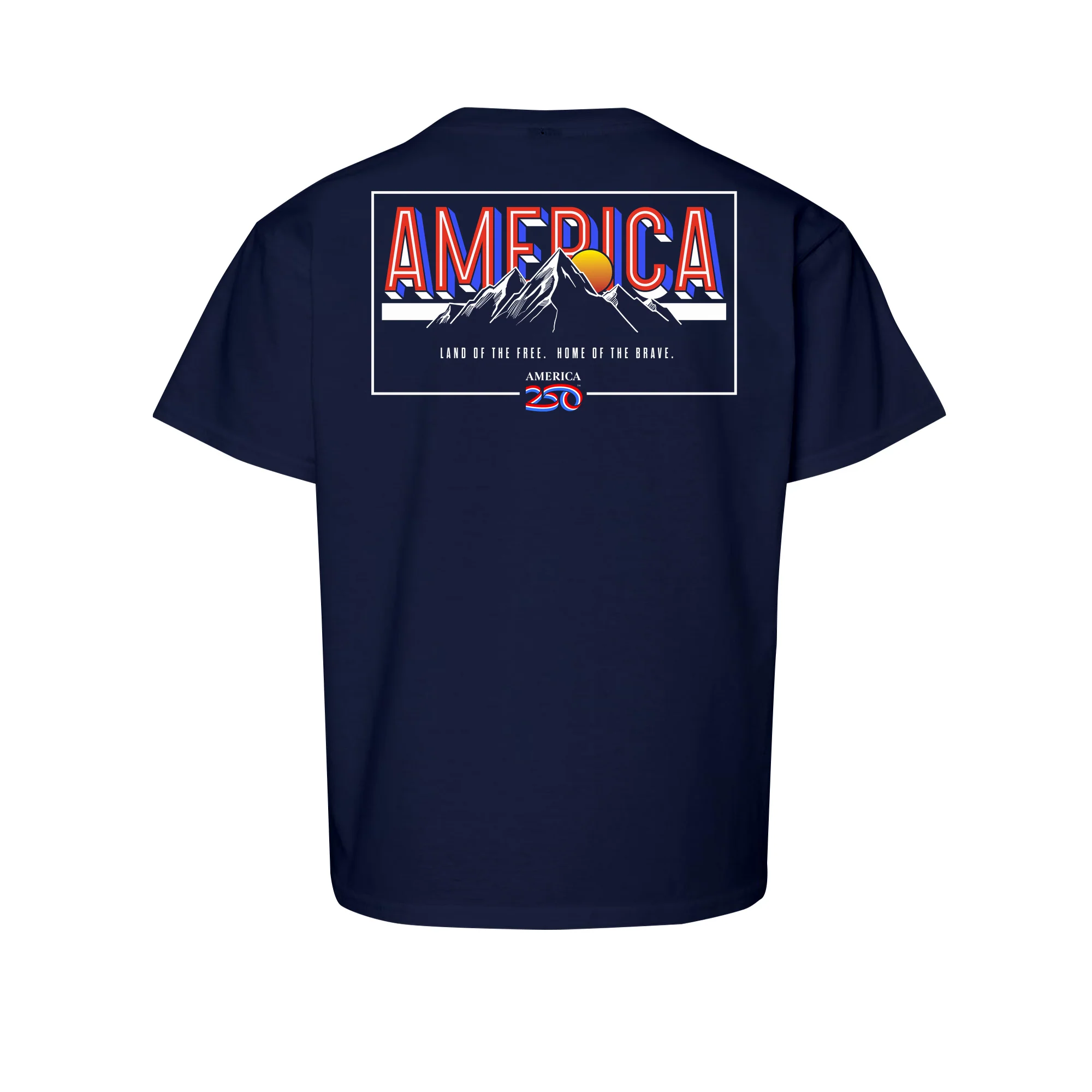 America250 Land of the FREE. Home of the BRAVE. Youth T-Shirt