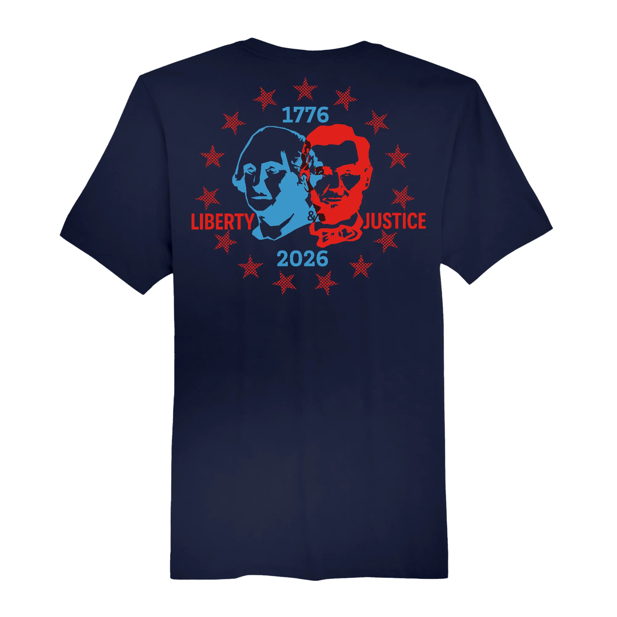 America250 Liberty & Justice Men's T-Shirt - Image 5