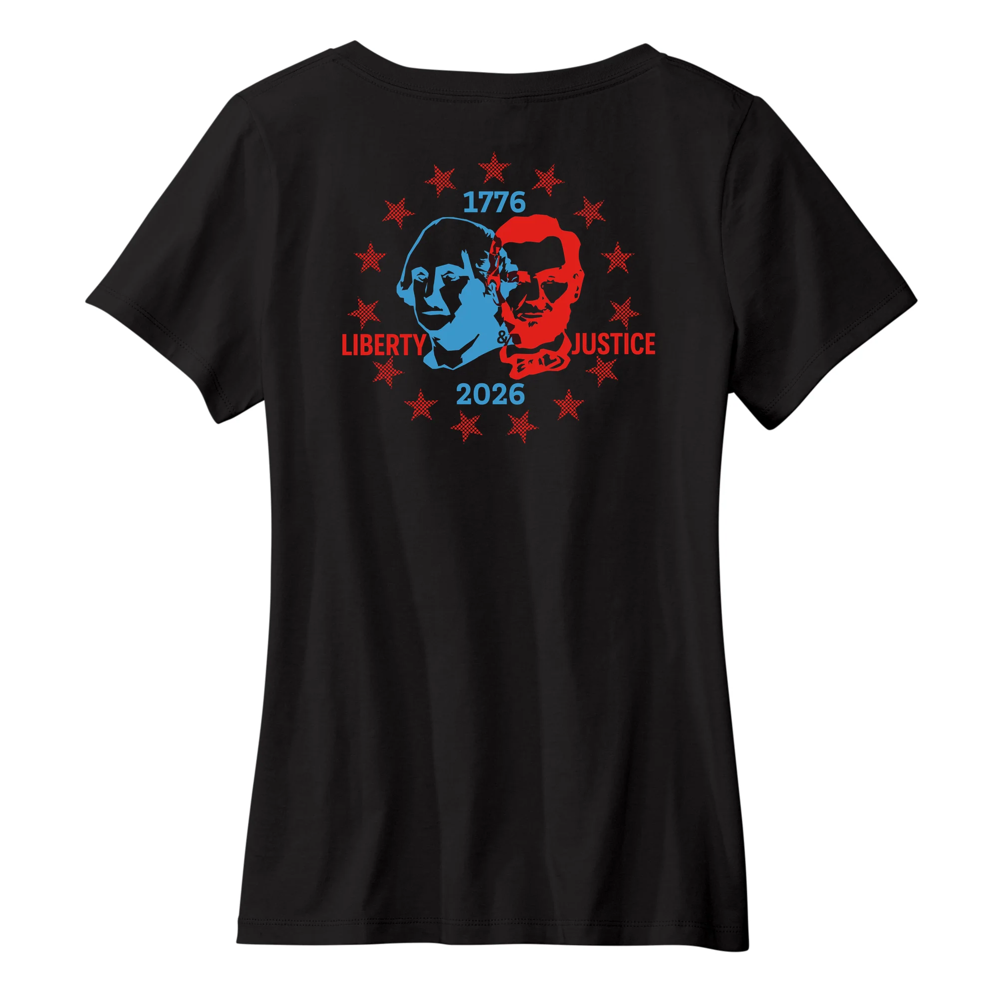 America250 Liberty & Justice Women's V-Neck T-Shirt