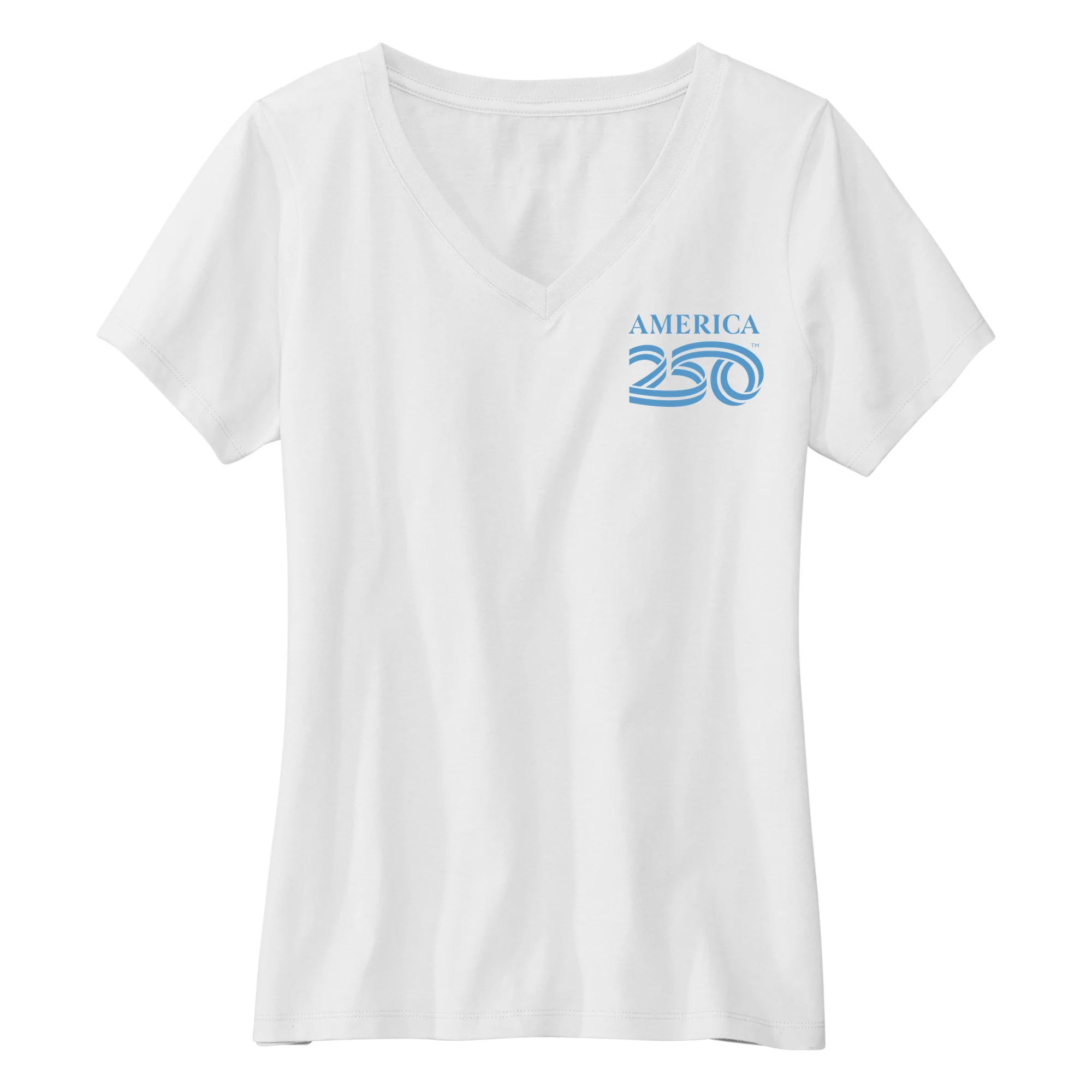 America250 Liberty & Justice Women's V-Neck T-Shirt - Image 3