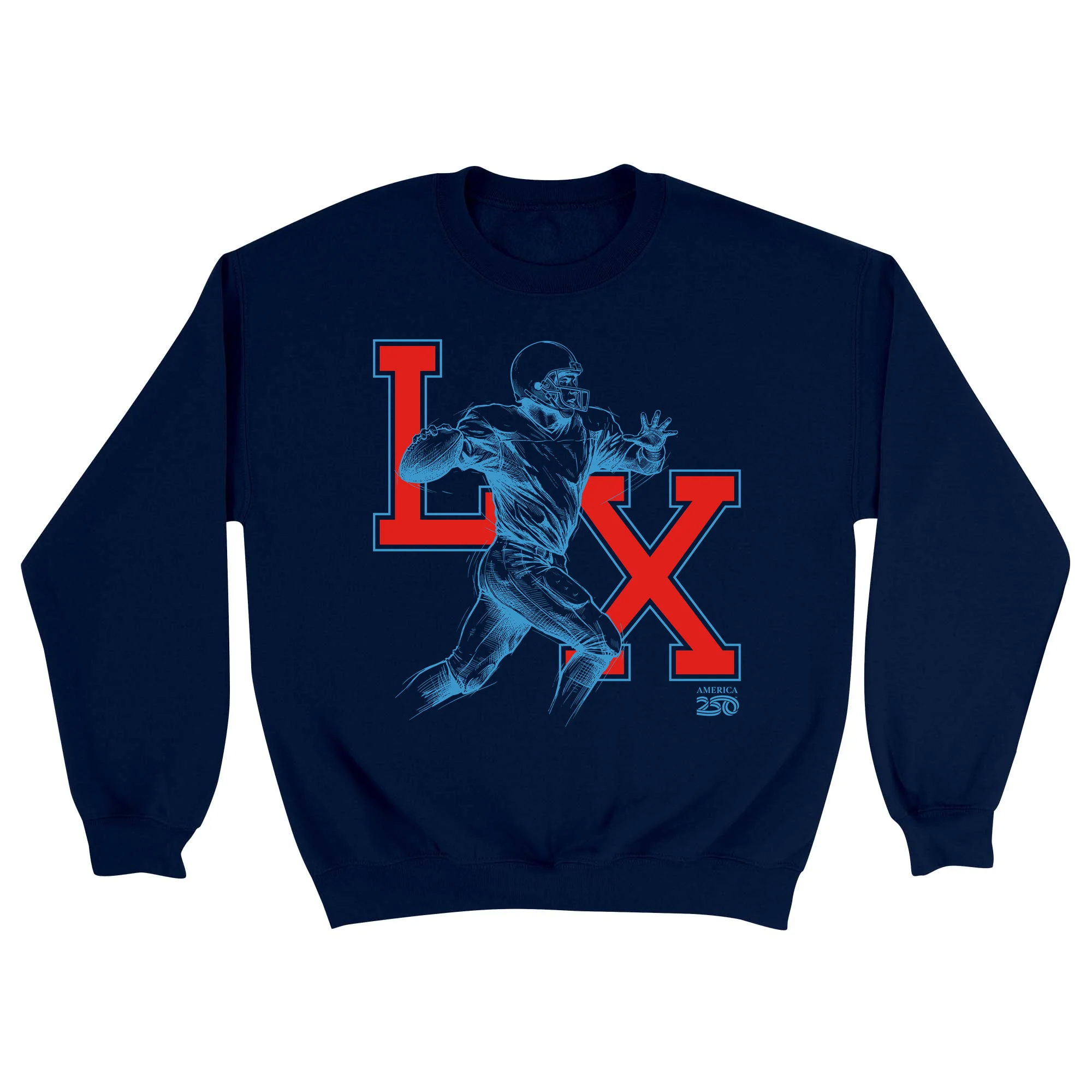 America250 LX Game Day Outline Unisex Crewneck Sweatshirt - Image 2