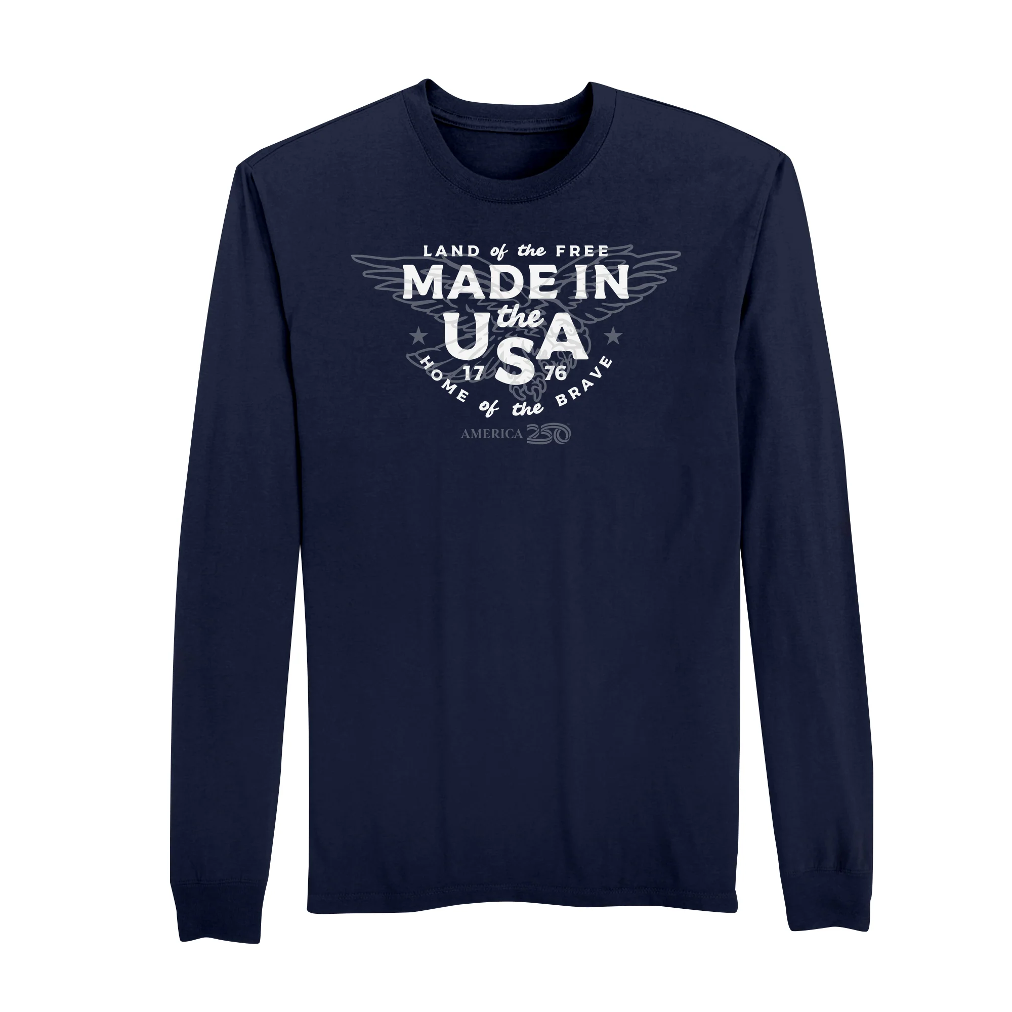 America250 Made in the USA Men's Long Sleeve T-Shirt - Image 2
