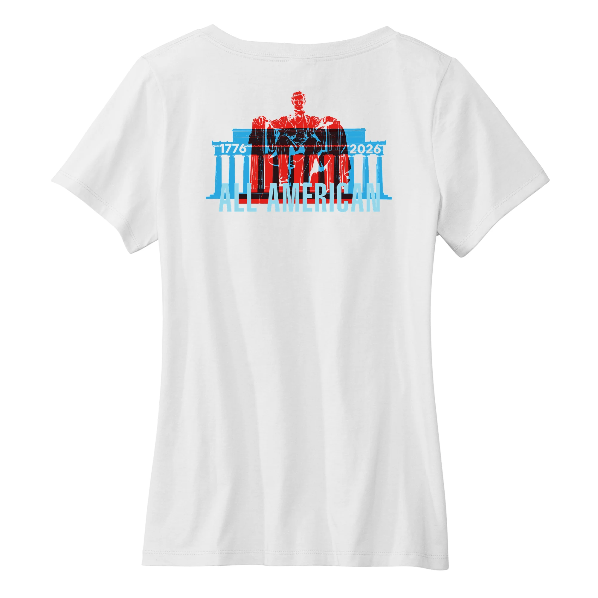 America250 Monument Women's V-Neck T-Shirt - Image 4