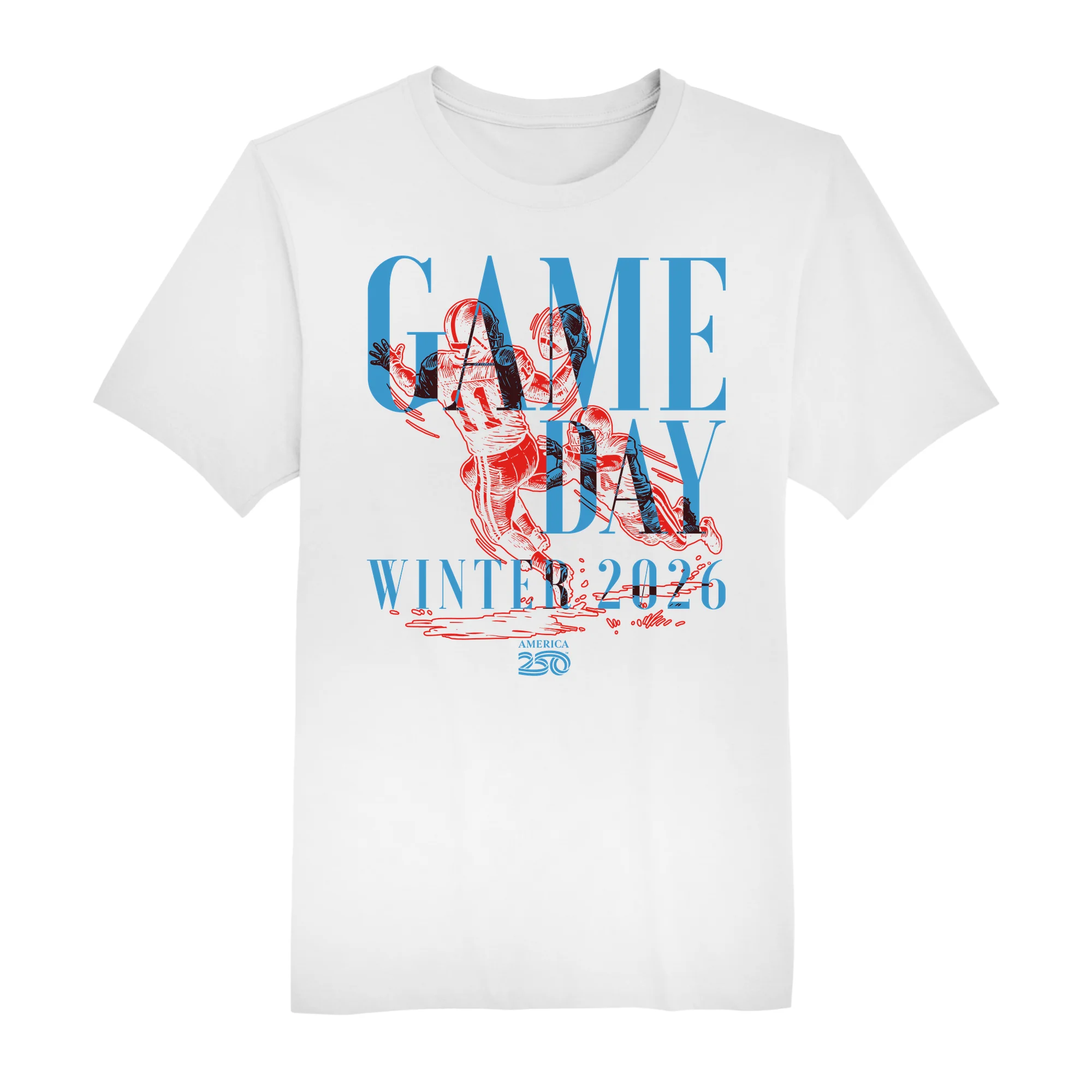America250 Official Blue Game Day Men's T-Shirt - Image 2