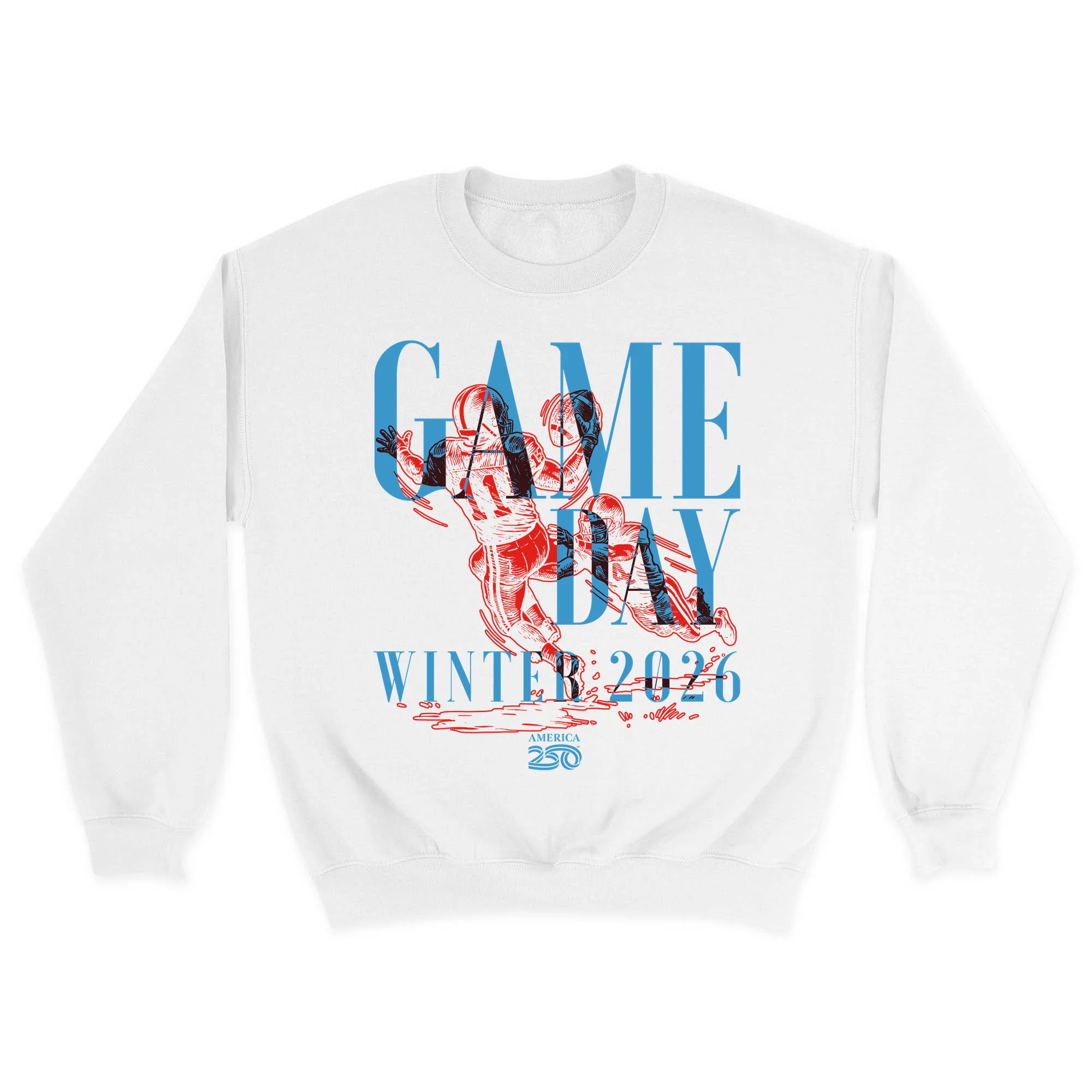 America250 Official Blue Game Day Unisex Crewneck Sweatshirt - Image 2