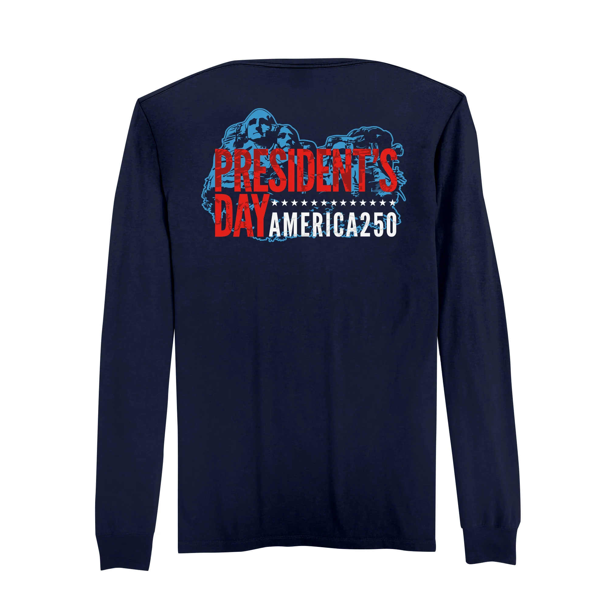 America250 Official Mt. Rushmore Men's Long Sleeve T-Shirt - Image 7