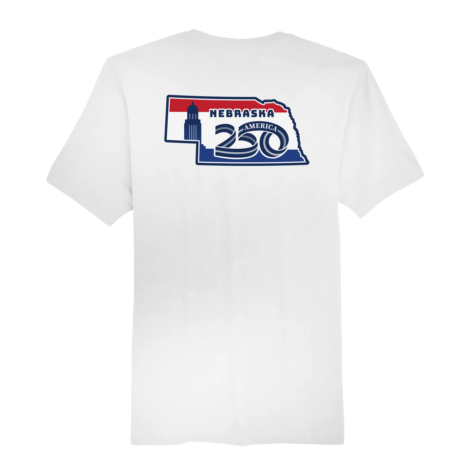 America250 Official Nebraska Commission Men's T-Shirt - Image 3