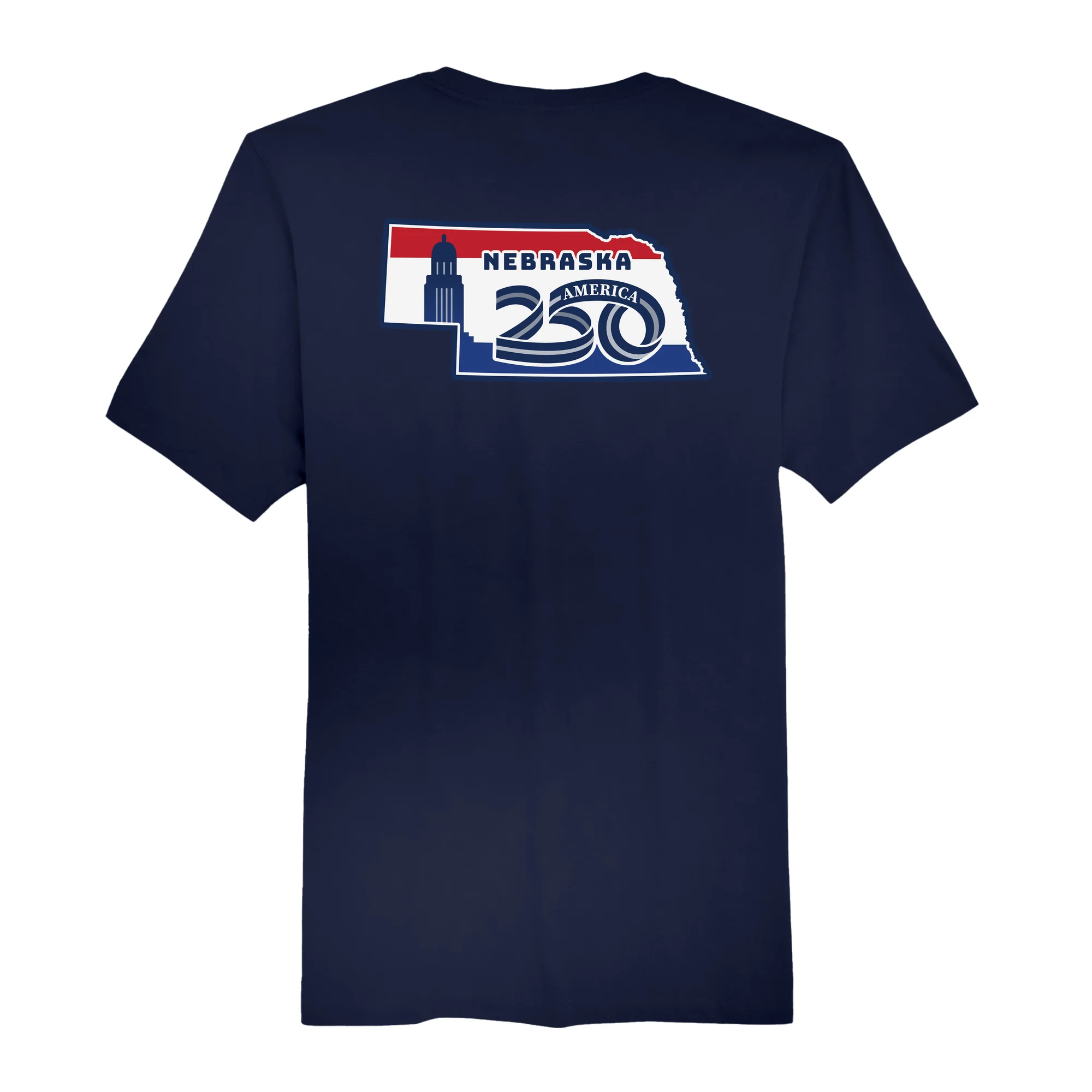 America250 Official Nebraska Commission Men's T-Shirt - Image 5