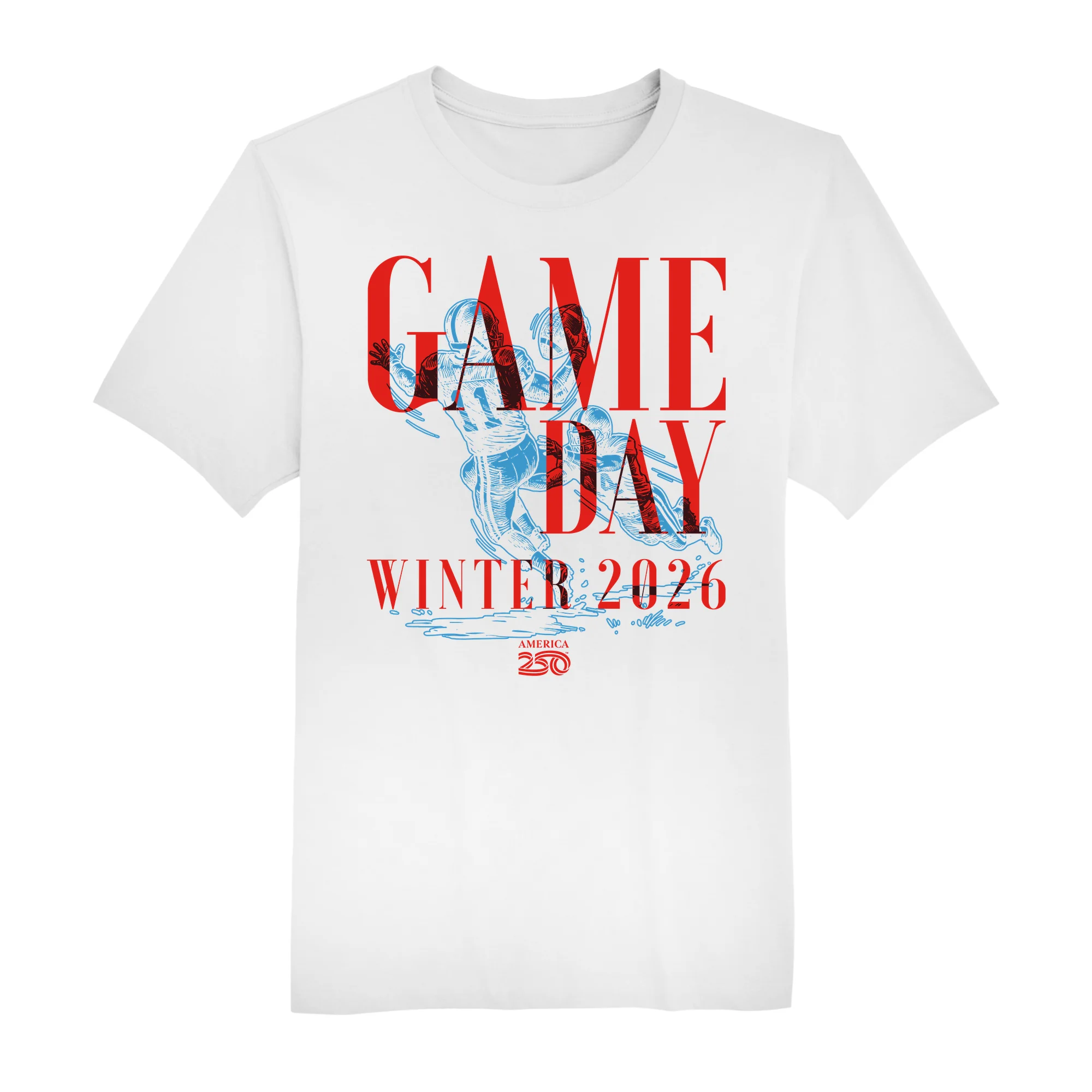 America250 Official Red Game Day Men's T-Shirt - Image 2