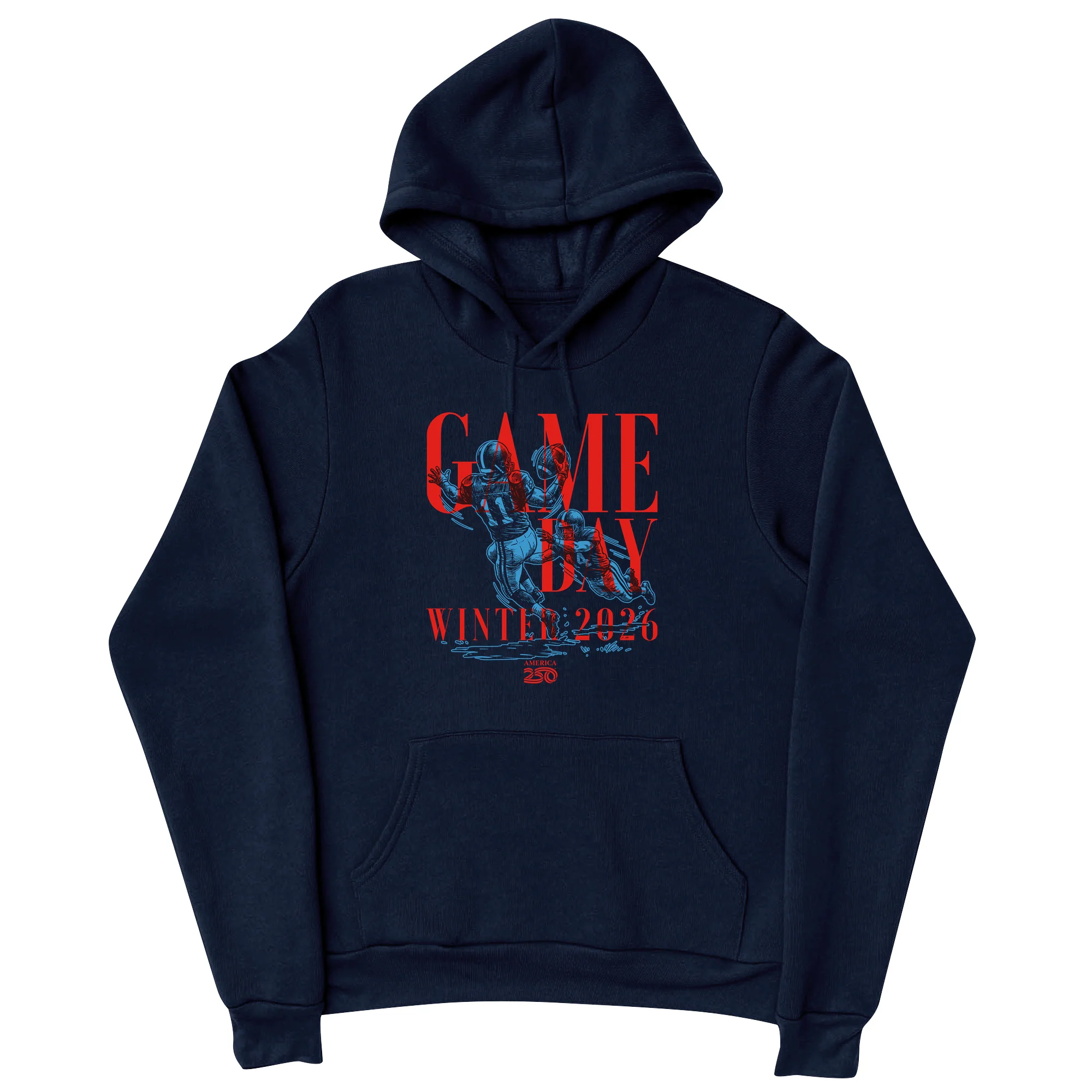 America250 Official Red Game Day Unisex Hoodie - Image 3