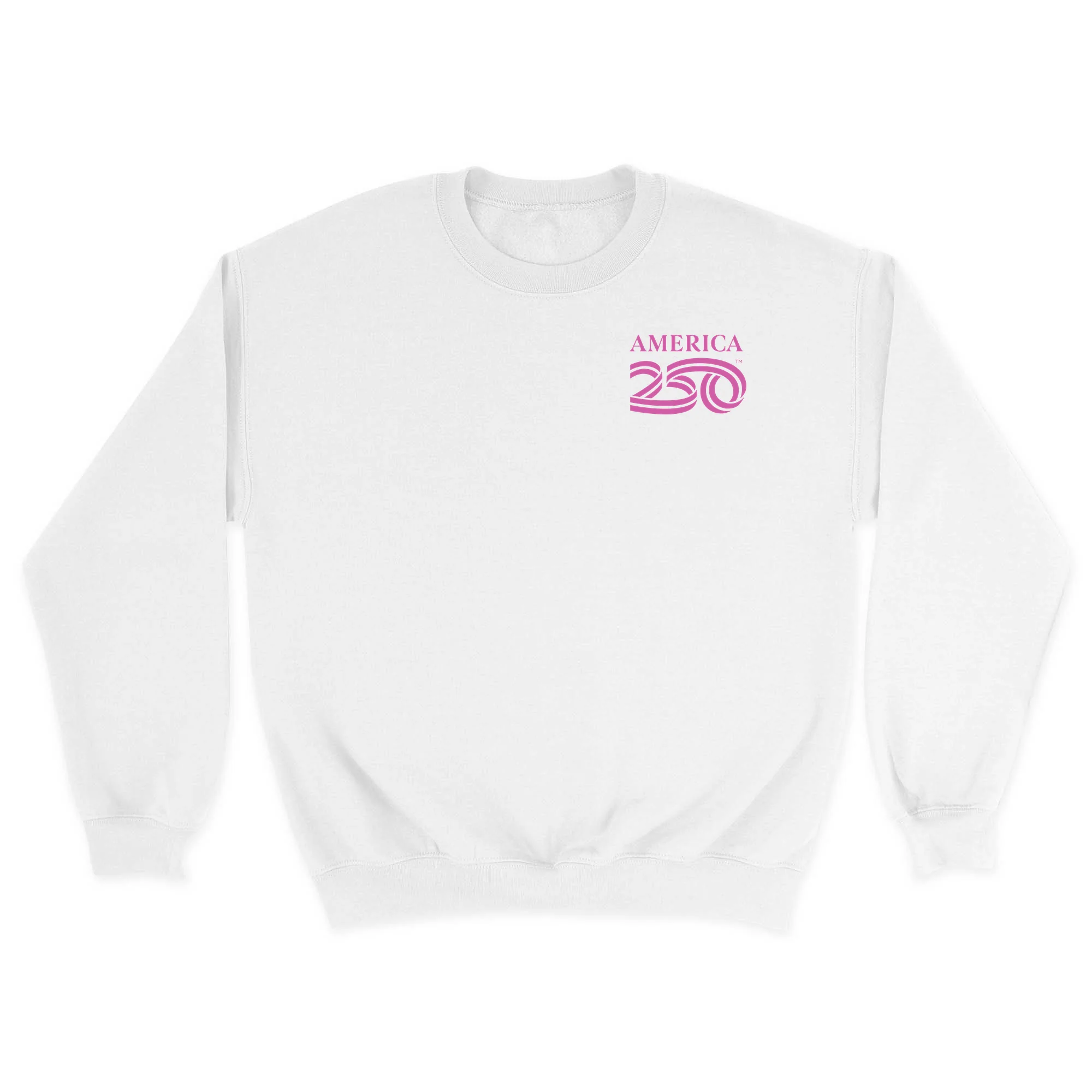 America250 Pink Flag Unisex Crewneck Sweatshirt - Image 3