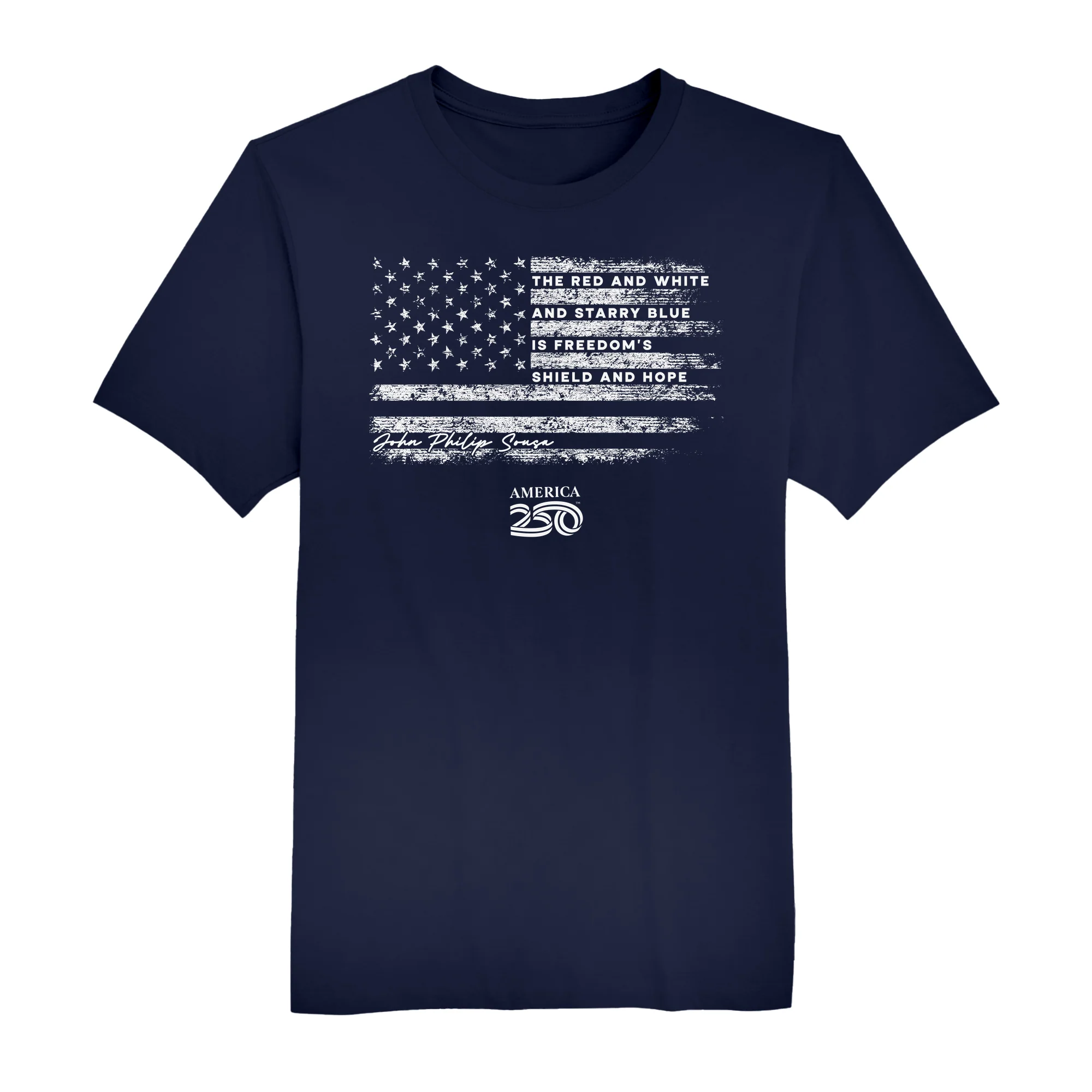 America250 Red White and Blue Men's T-Shirt - Image 2