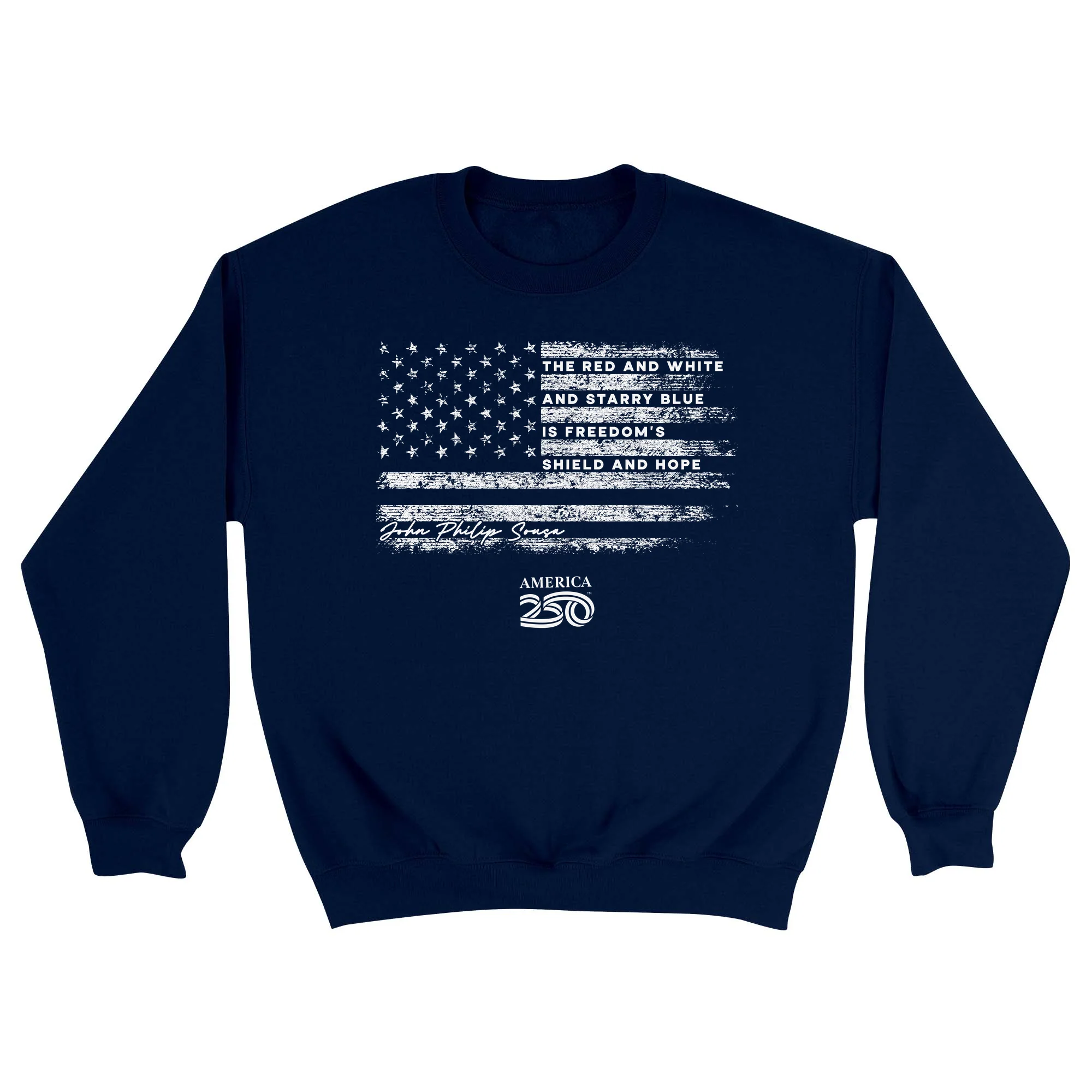 America250 Red White and Blue Unisex Crewneck Sweatshirt - Image 3