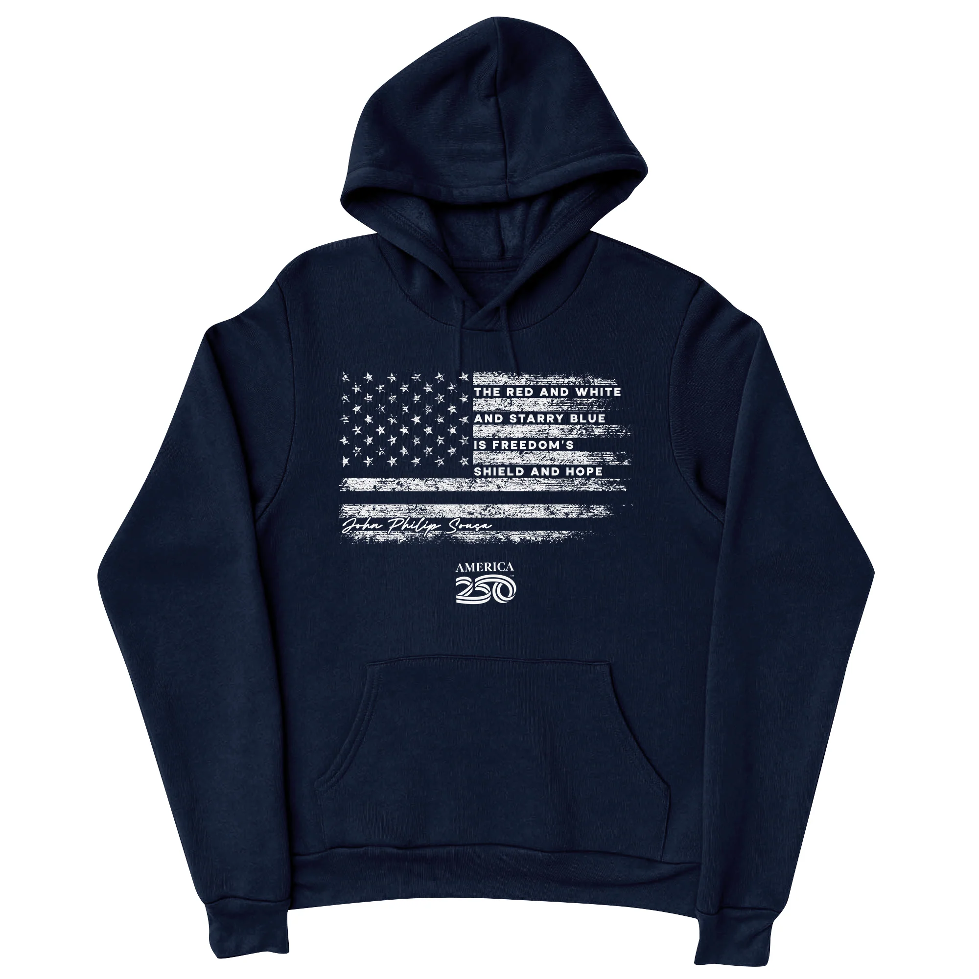 America250 Red White and Blue Unisex Hoodie - Image 3